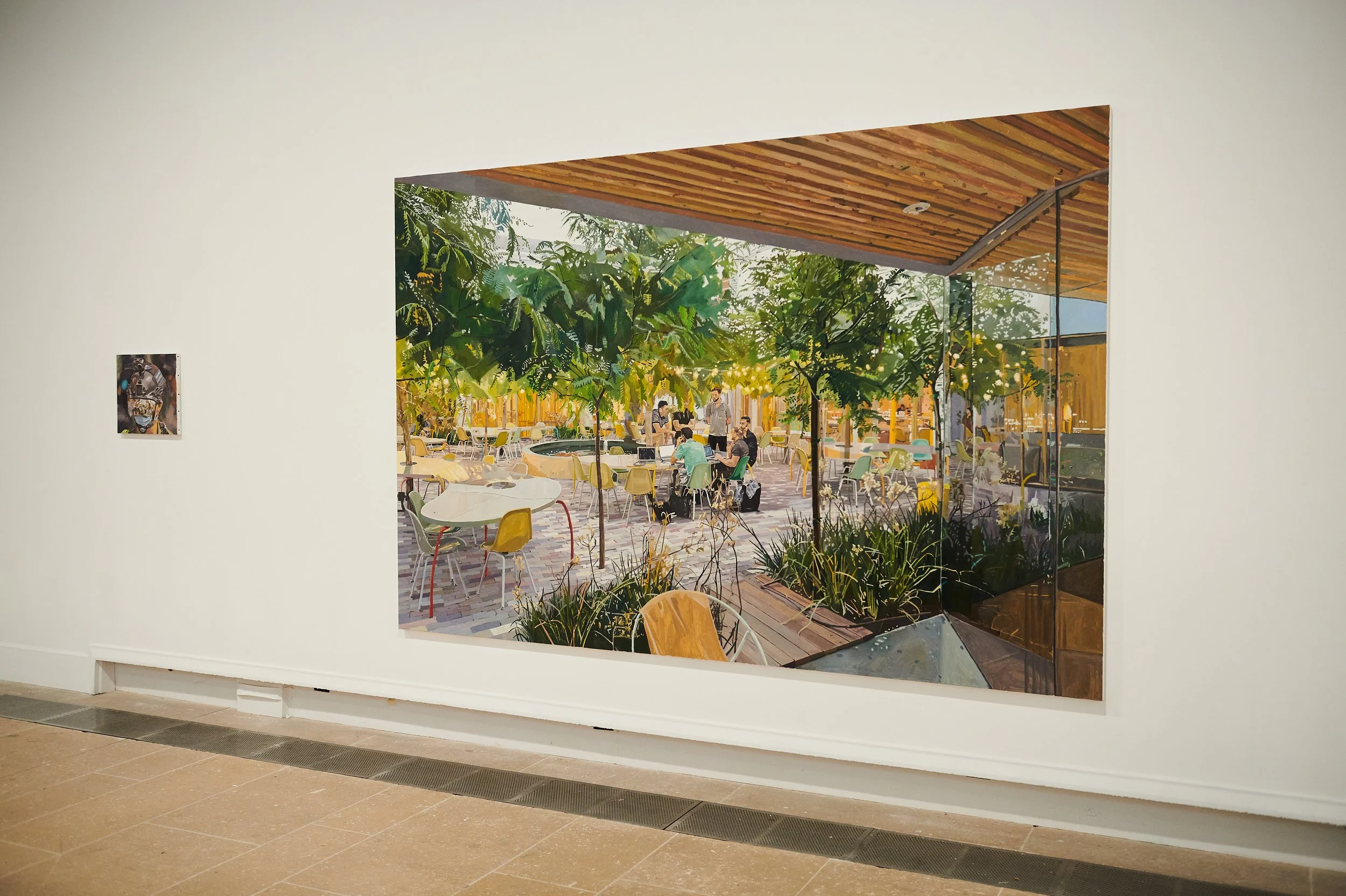 'Riot Police' &amp; 'Co–Workers (Second Home)', installation view 'Empathy Lab' CCI Paris, 2023