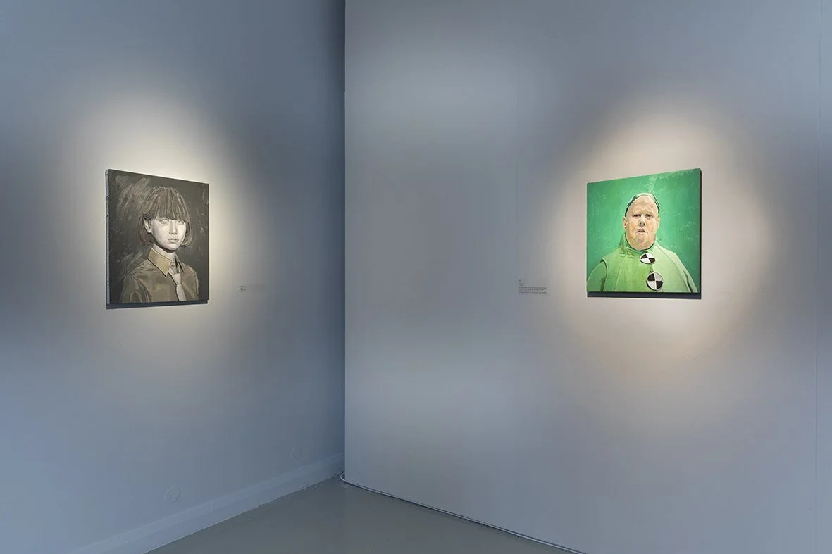 'RenderMan' &amp; 'Fool' installation view 'Empathy Lab' Highlanes Gallery Drogheda, 2024