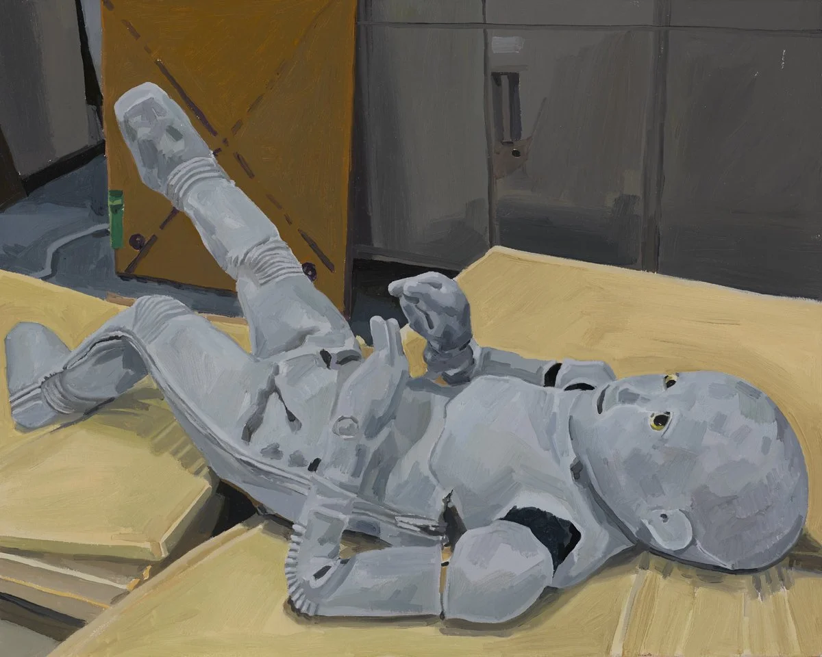'Uncanny Valley II' 2017, Oil on canvas, 40 x 60 cms