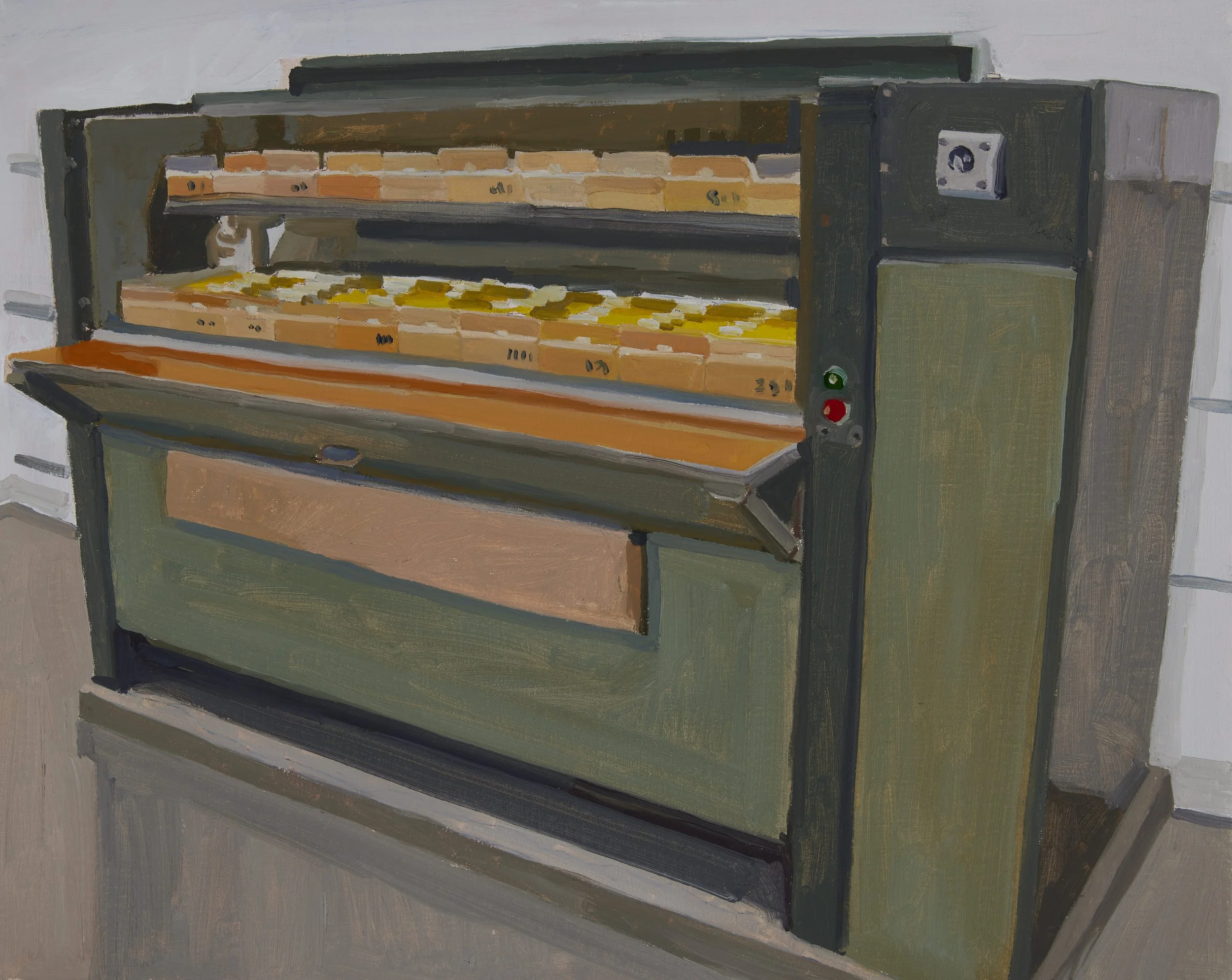 'Indexical filing System (Stasi)' 2022, Oil on canvas, 30 x 35 cms