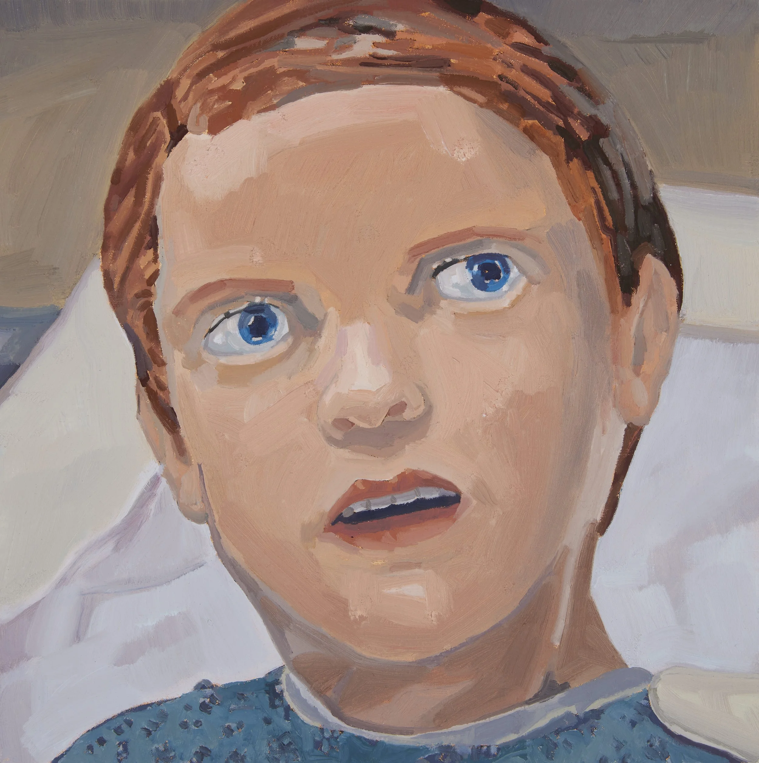 'SIM' 2019, Oil on canvas, 30 x 30 cms