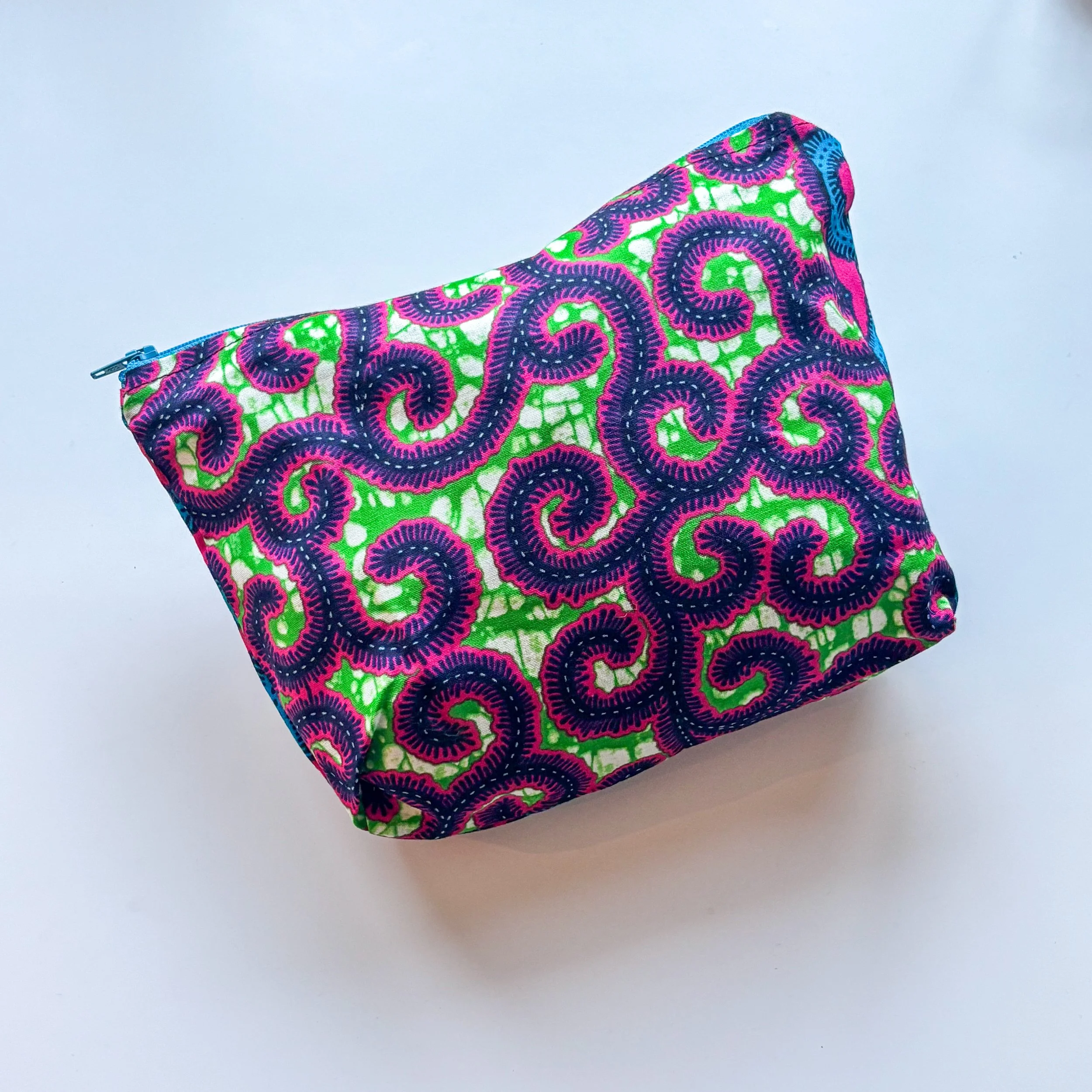 Pouch - Blue & Pink Centipede