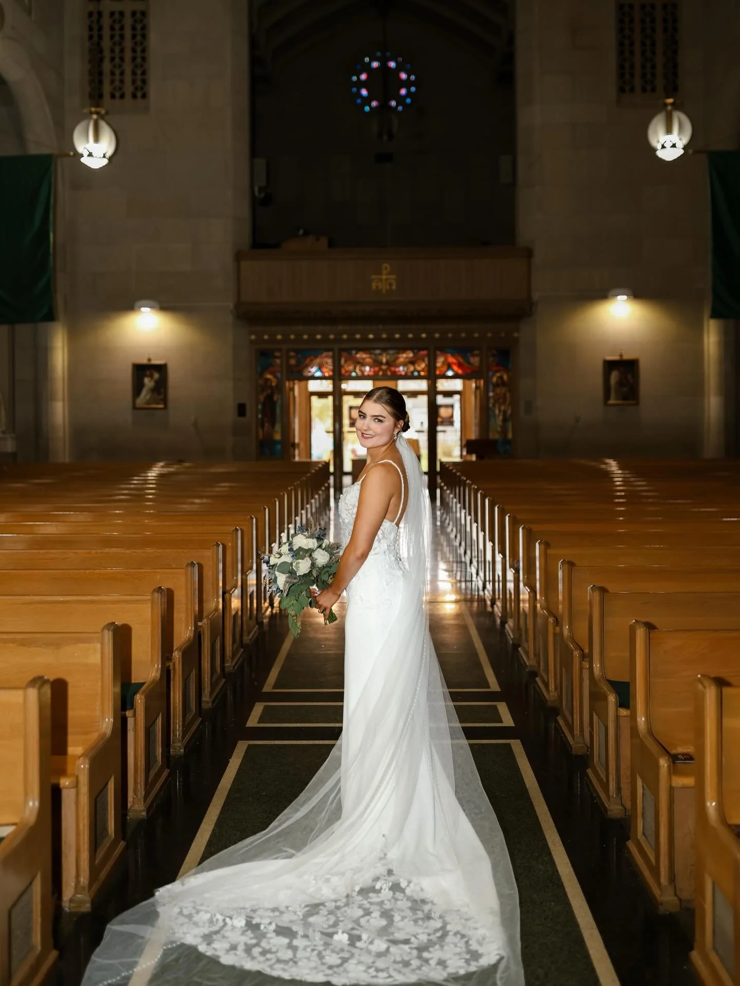 Stunning moments from Joe + Hannah&rsquo;s wedding day // 🤍⛪️💍 
-
-
A day filled with laughter, love, and memories that will last forever! 

#midwestphotographer #fortwayneindiana #natbluhmphotography #weddingphotography #novemberwedding