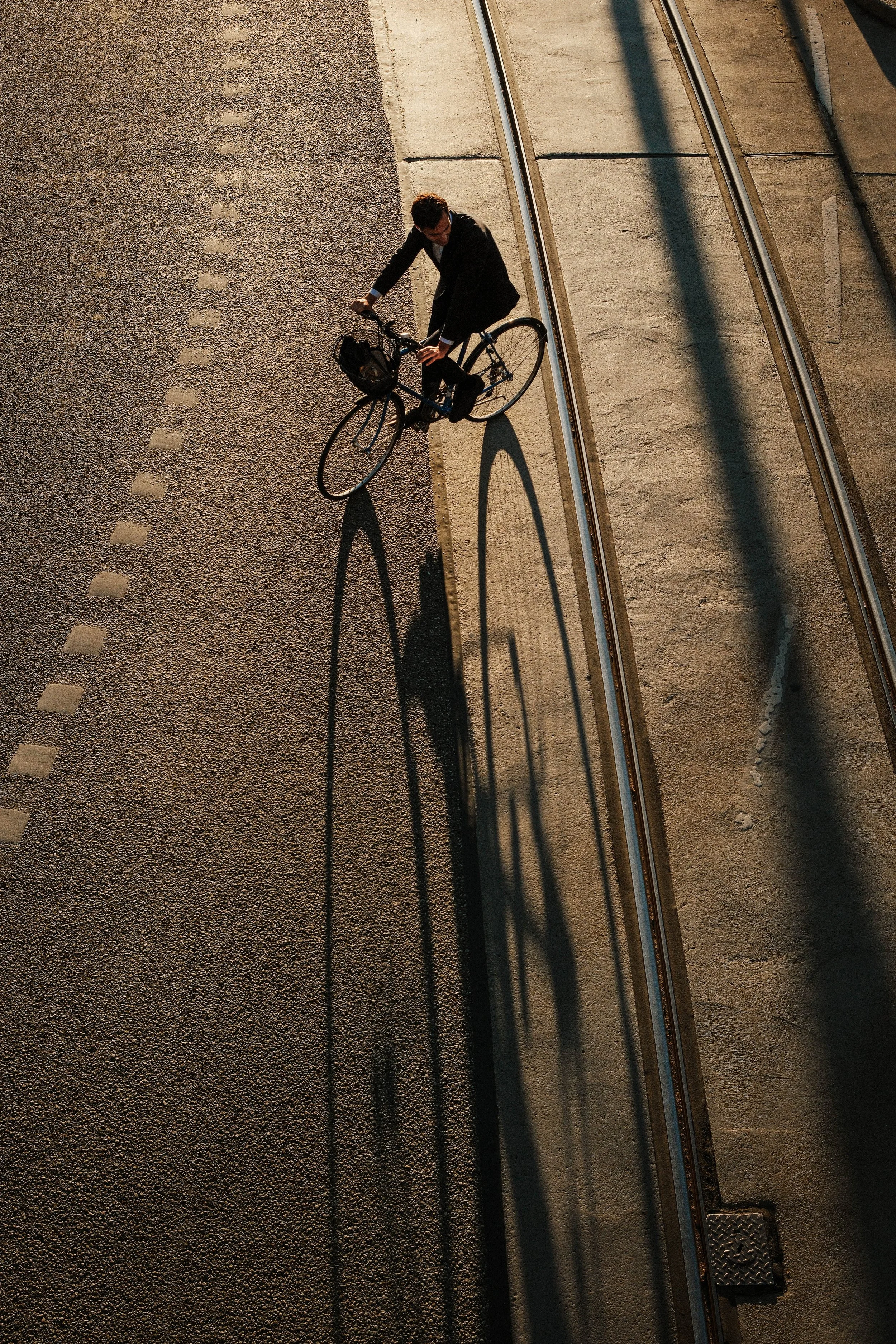 Golden Hour Cyclist