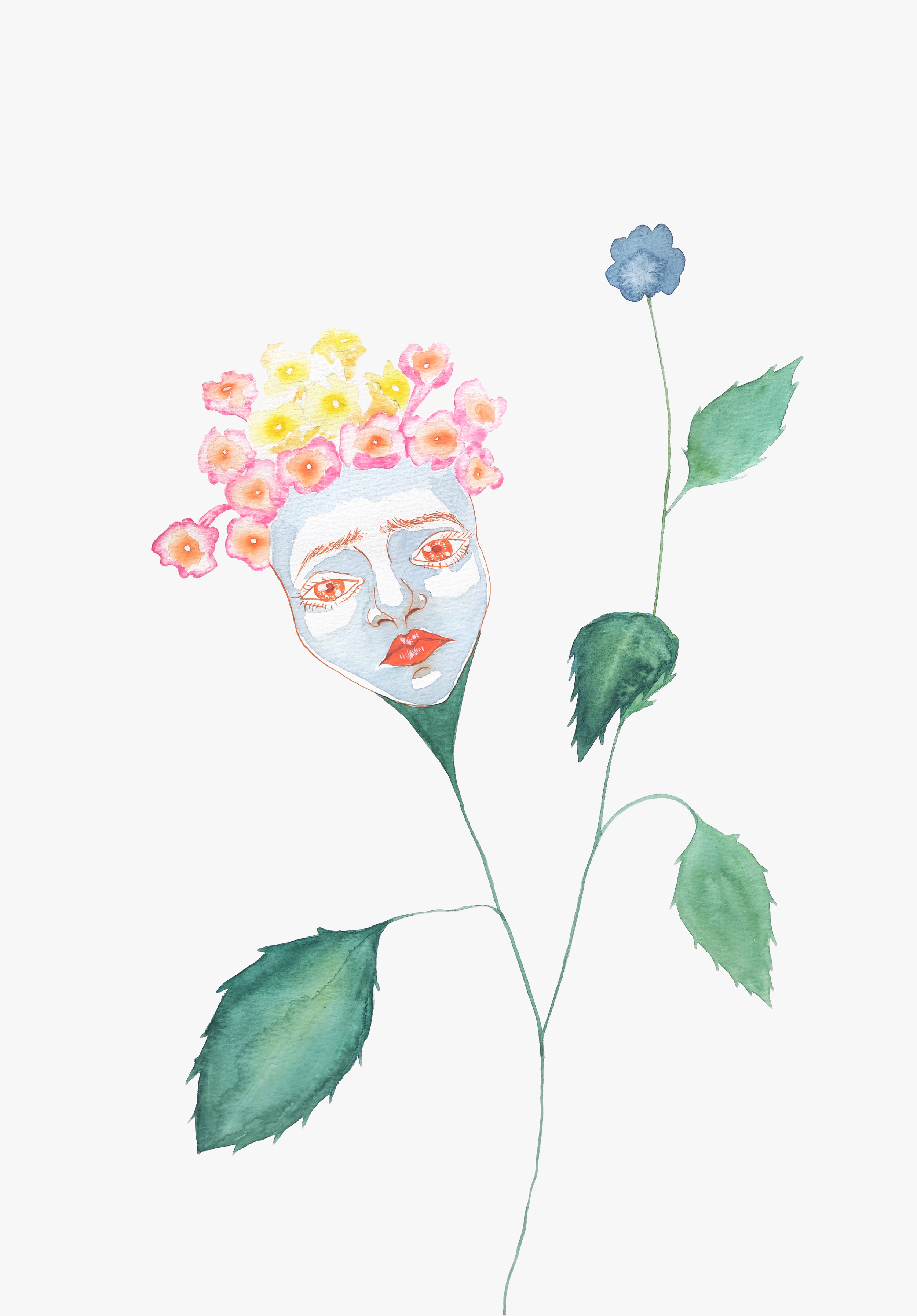 For the Colonial Hangover: Cinco Negritos, mixed media on paper, 42x29.7 cm