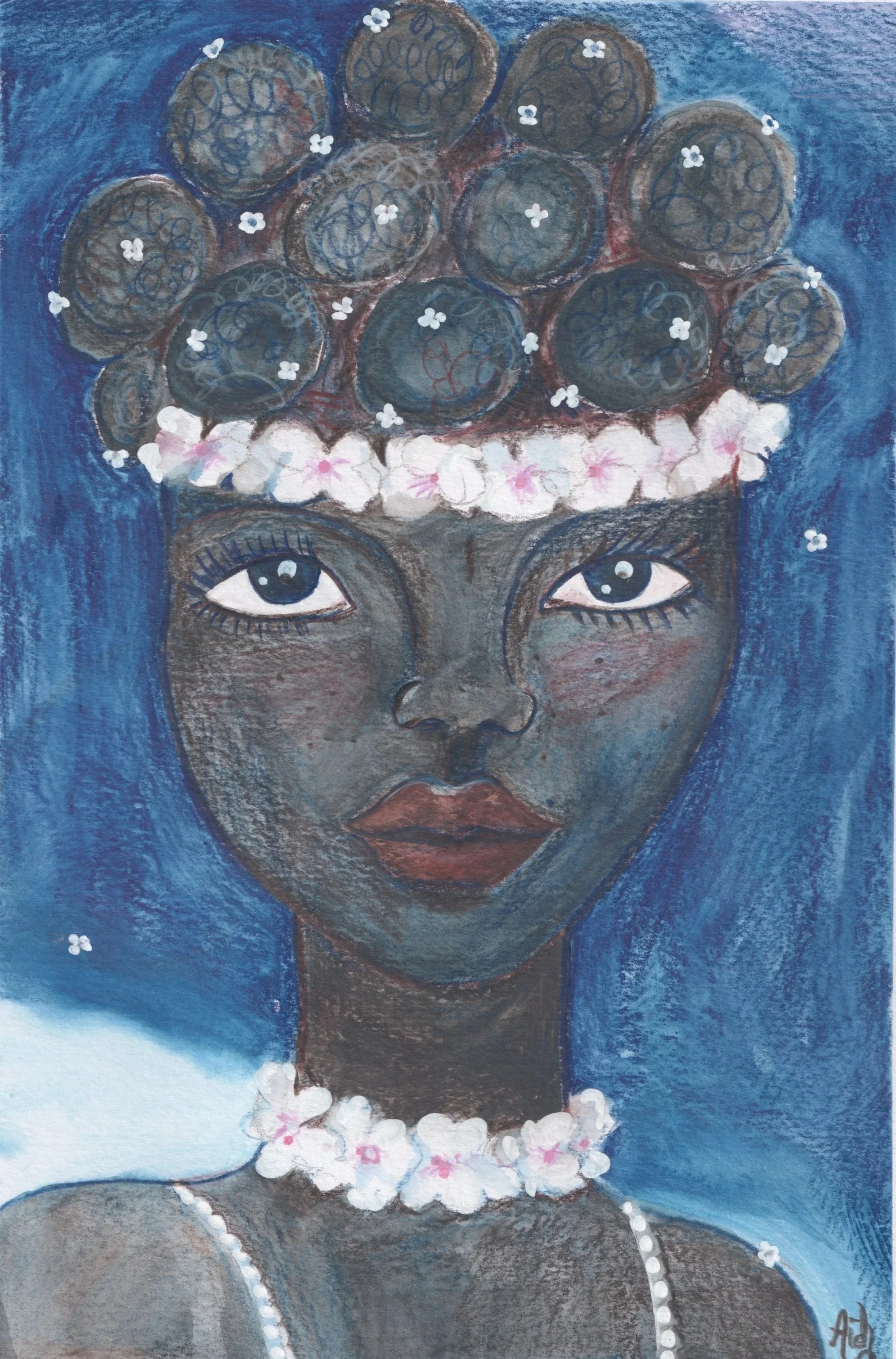 Coumba
'26

Colored pencil, markers, acrylic on paper
21 x 29,7 cm
Original artwork