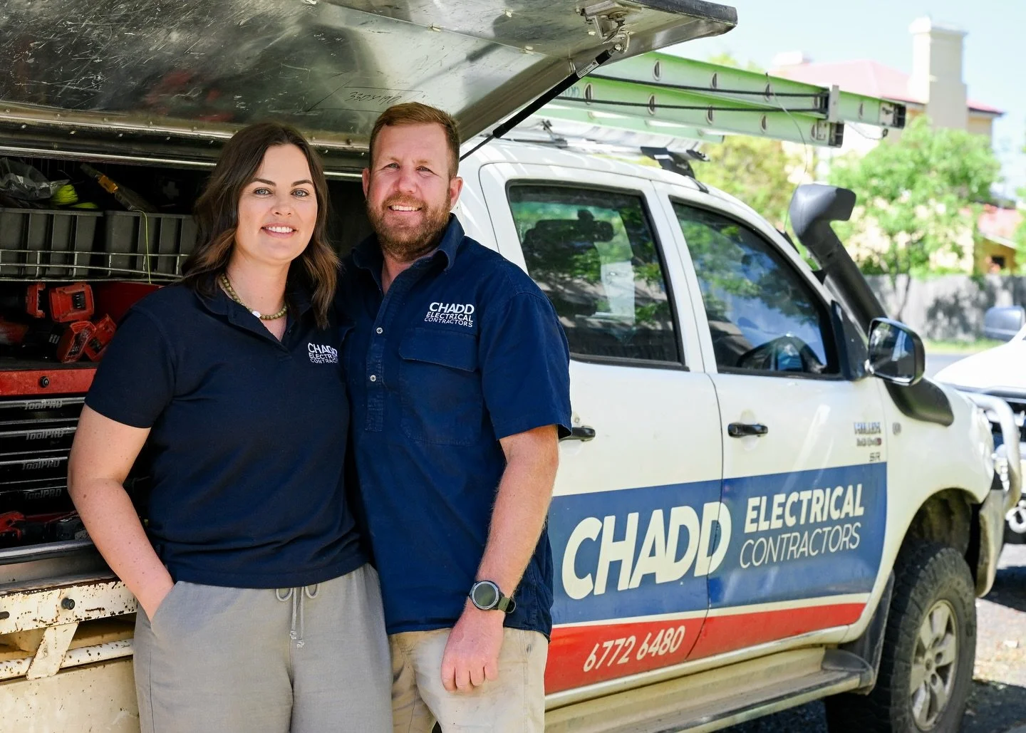 I&rsquo;m definitely a few months behind!

I took this image of Stevie and Nick from @chaddelectricalcontractors at the end of last year as a part of a commercial shoot for their website that I was designing. 

Turns out I needed some electrical work