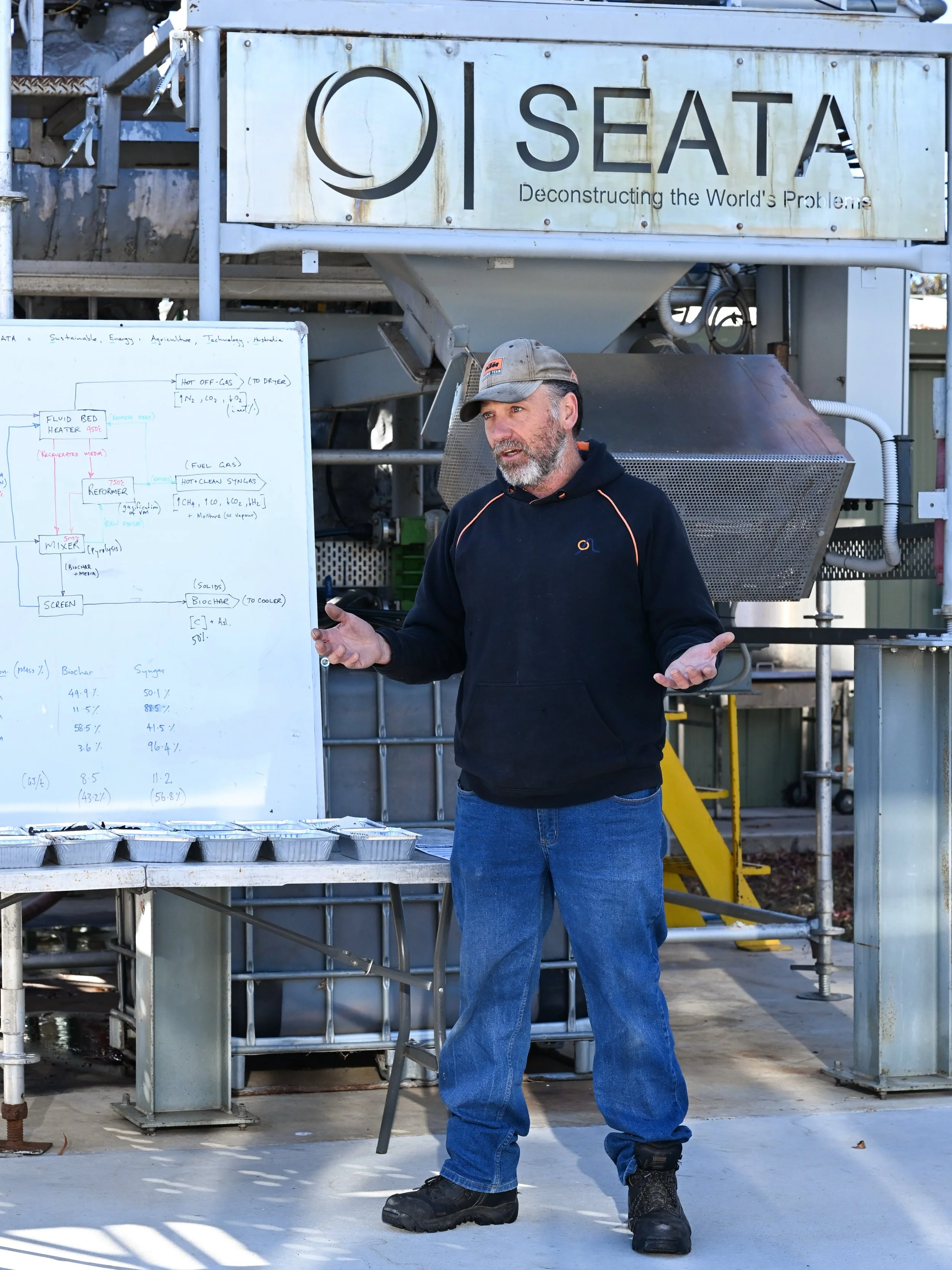 Earlier in May I tagged along with the NSW Decarbonisation Hub and captured some images of multiple places that were visited for their regional roadshow. 

This photo was taken at SEATA in Glen Innes, a clean energy facility that converts agricultura