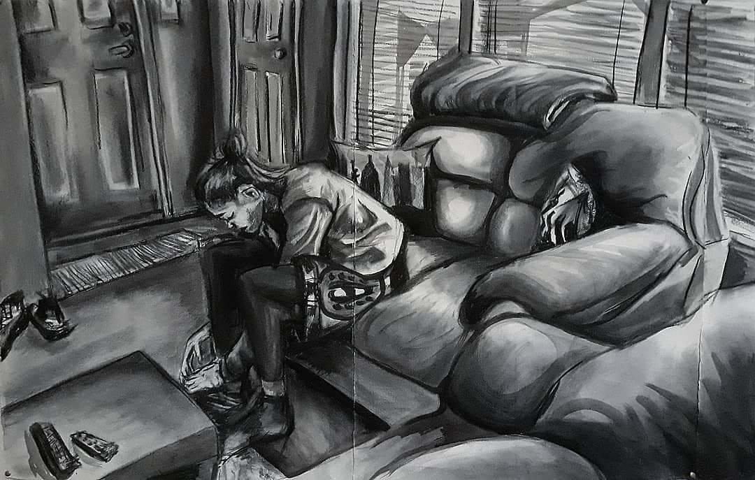 Healing Series II
Ink and Charcoal on Paper
2020