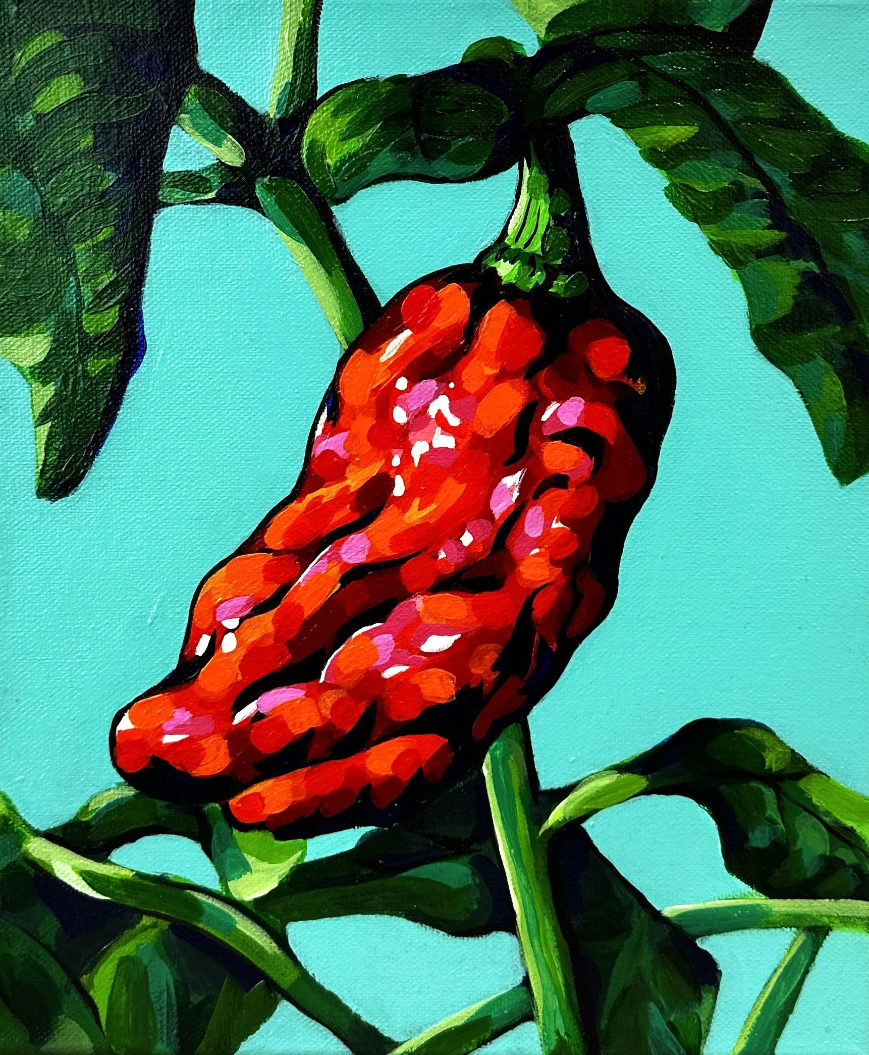 Chilies III
Acrylic on Canvas
2025
