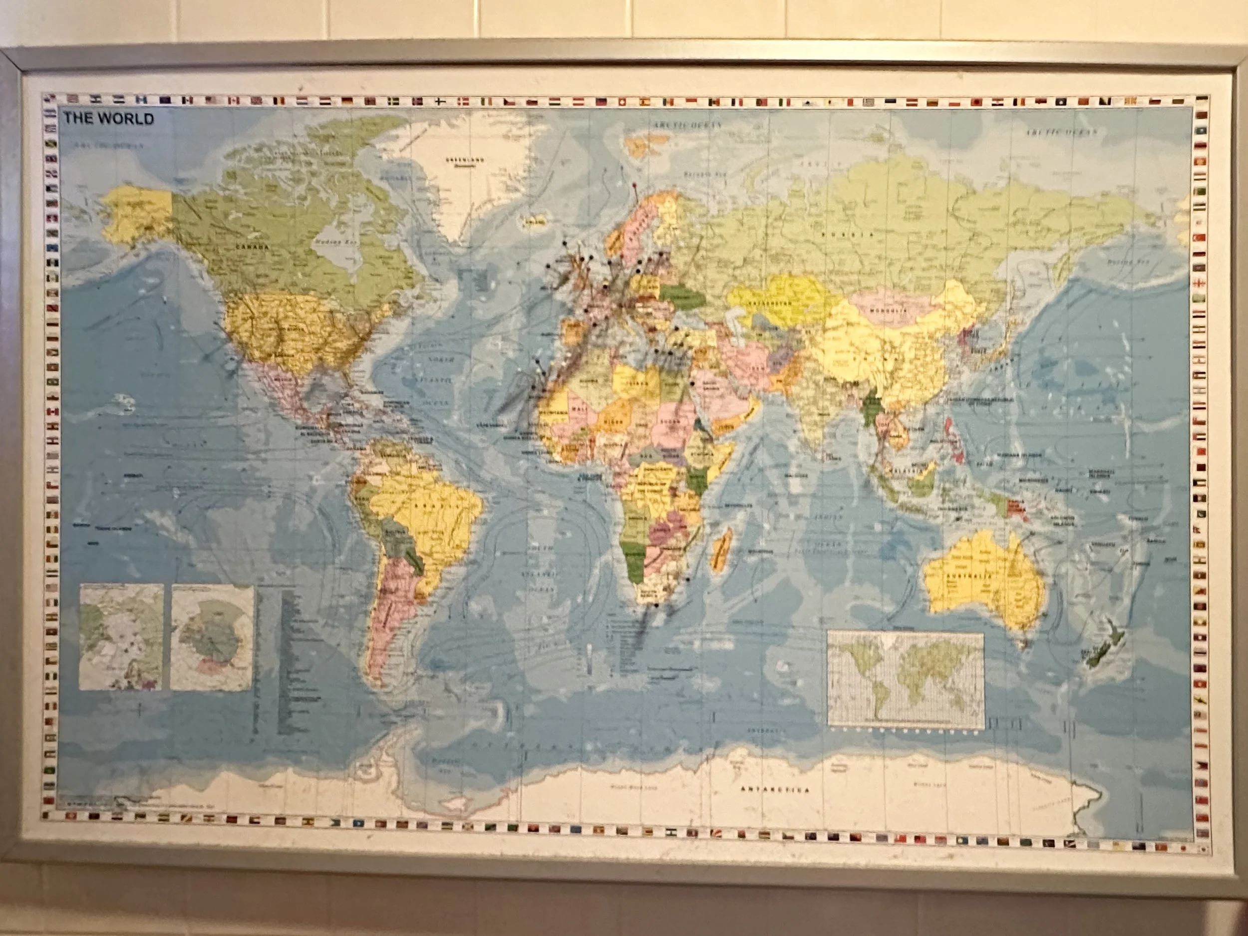 IT ALL STARTED WITH A MAP IN OUR BATHROOM