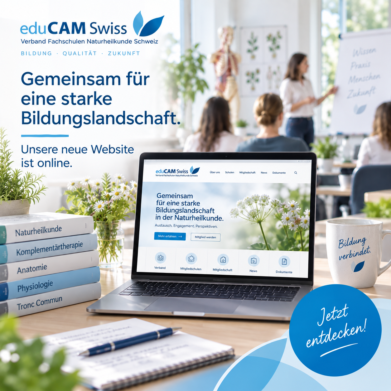 neue Website / nouveau site web / nuovo sito web
