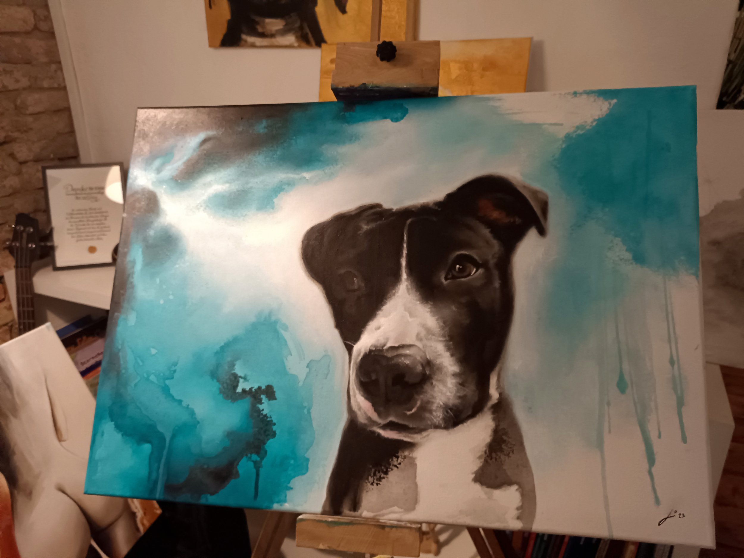 TIERPORTRAIT / Acryl auf Leinwand / © Jennifer Perauer