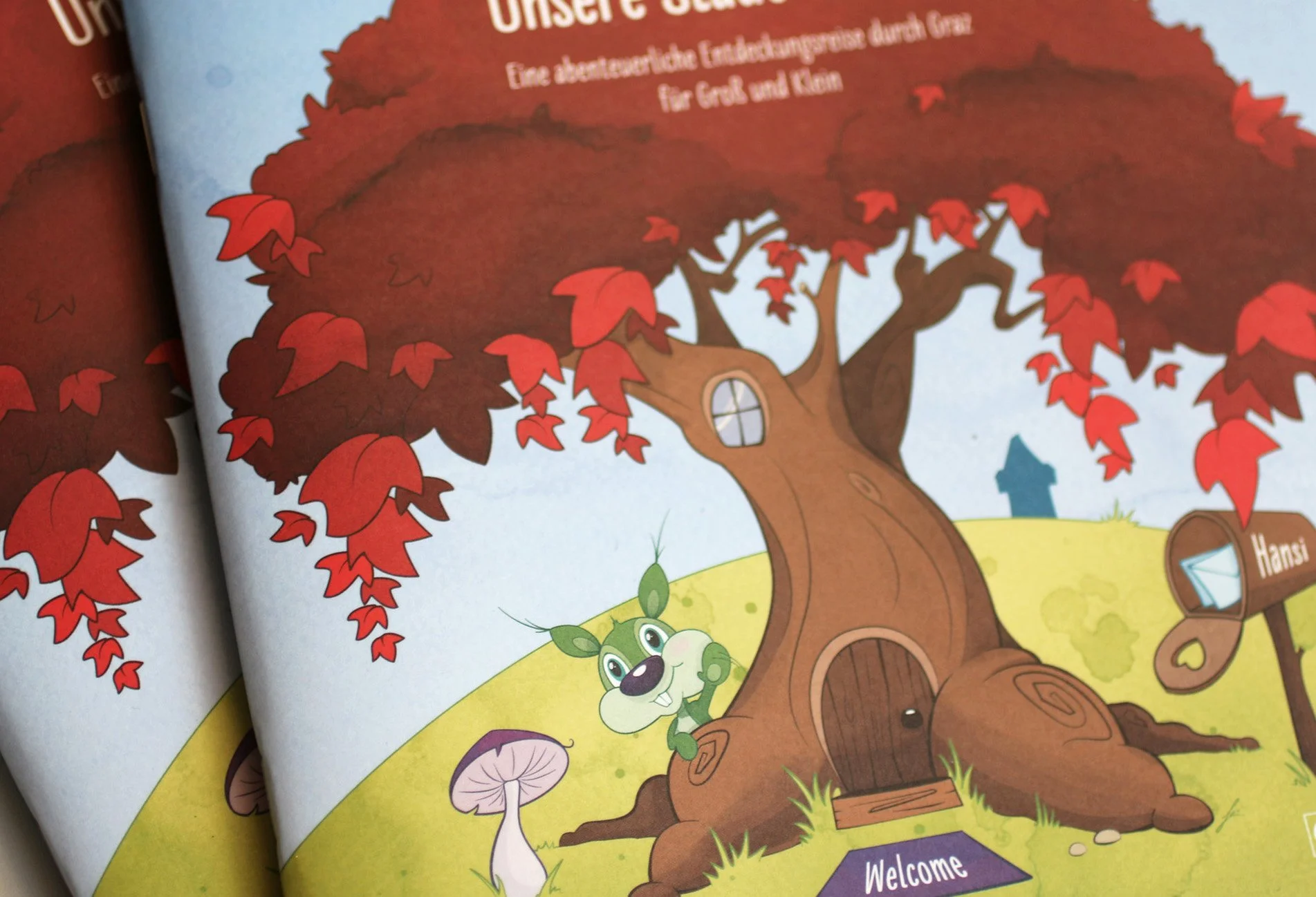 ILLUSTRATION / Rätselspaß Holding Graz / © achtzigzehn, Jennifer Perauer