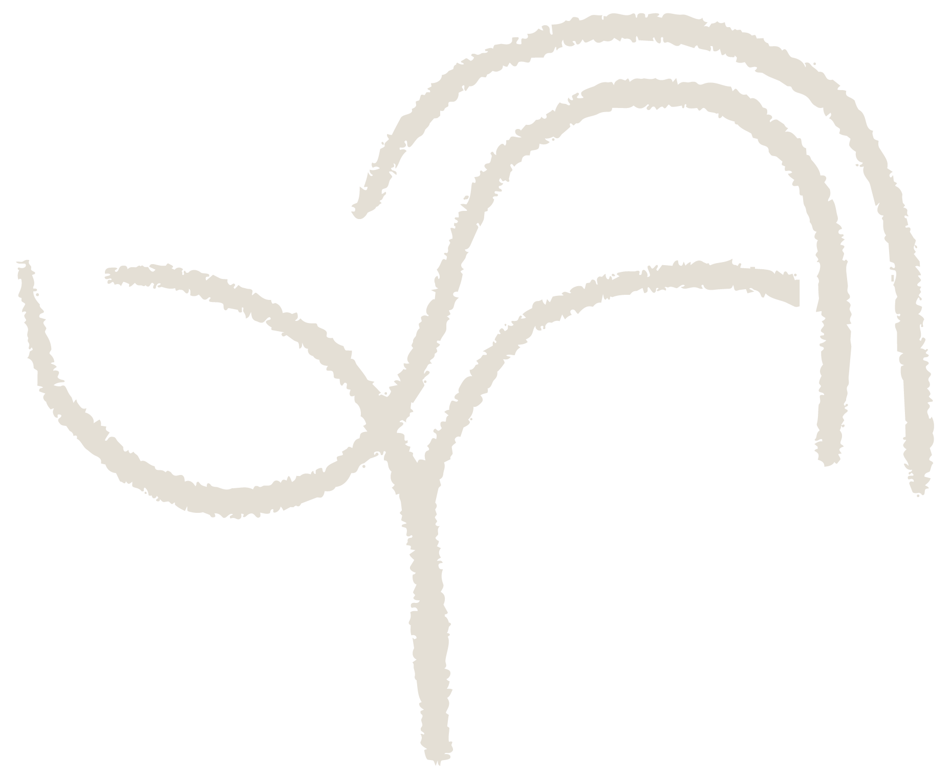 An abstract outline icon with geometric and diagonal lines across a circle shape.
