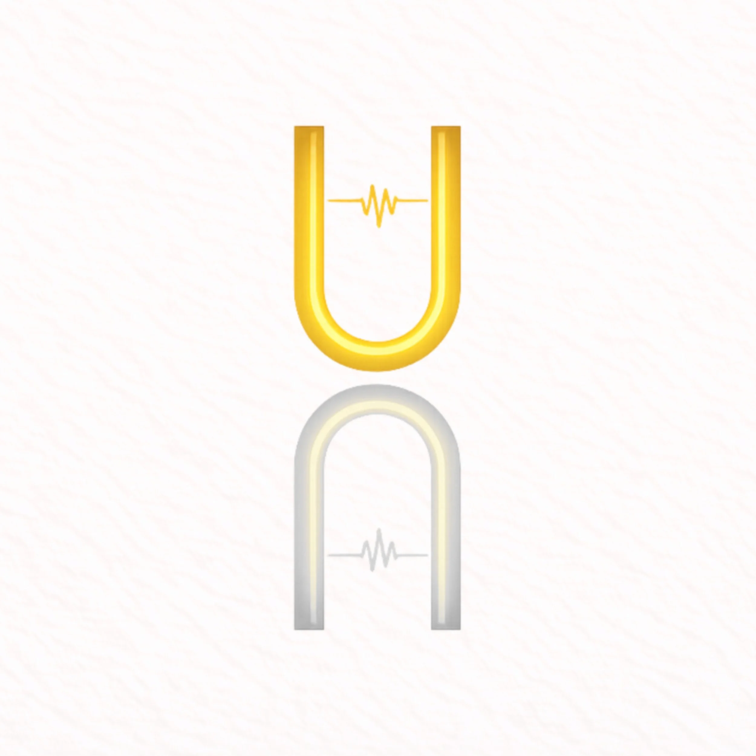 Illustration of a yellow U-shaped magnet with a heartbeat line and electric pulse symbols, reflecting magnetism and electricity.