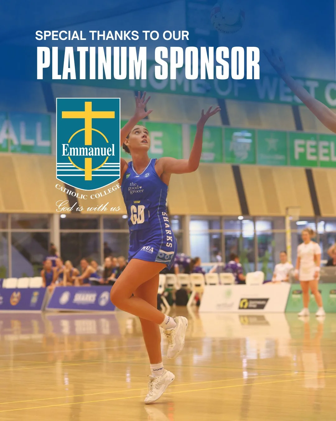 Proudly supported by our Platinum Sponsor, Emmanuel Catholic College.⁠
⁠
At the Fremantle Sharks, we are passionate about creating strong pathways for young athletes to grow as players, leaders and people, and we are incredibly grateful to have Emman