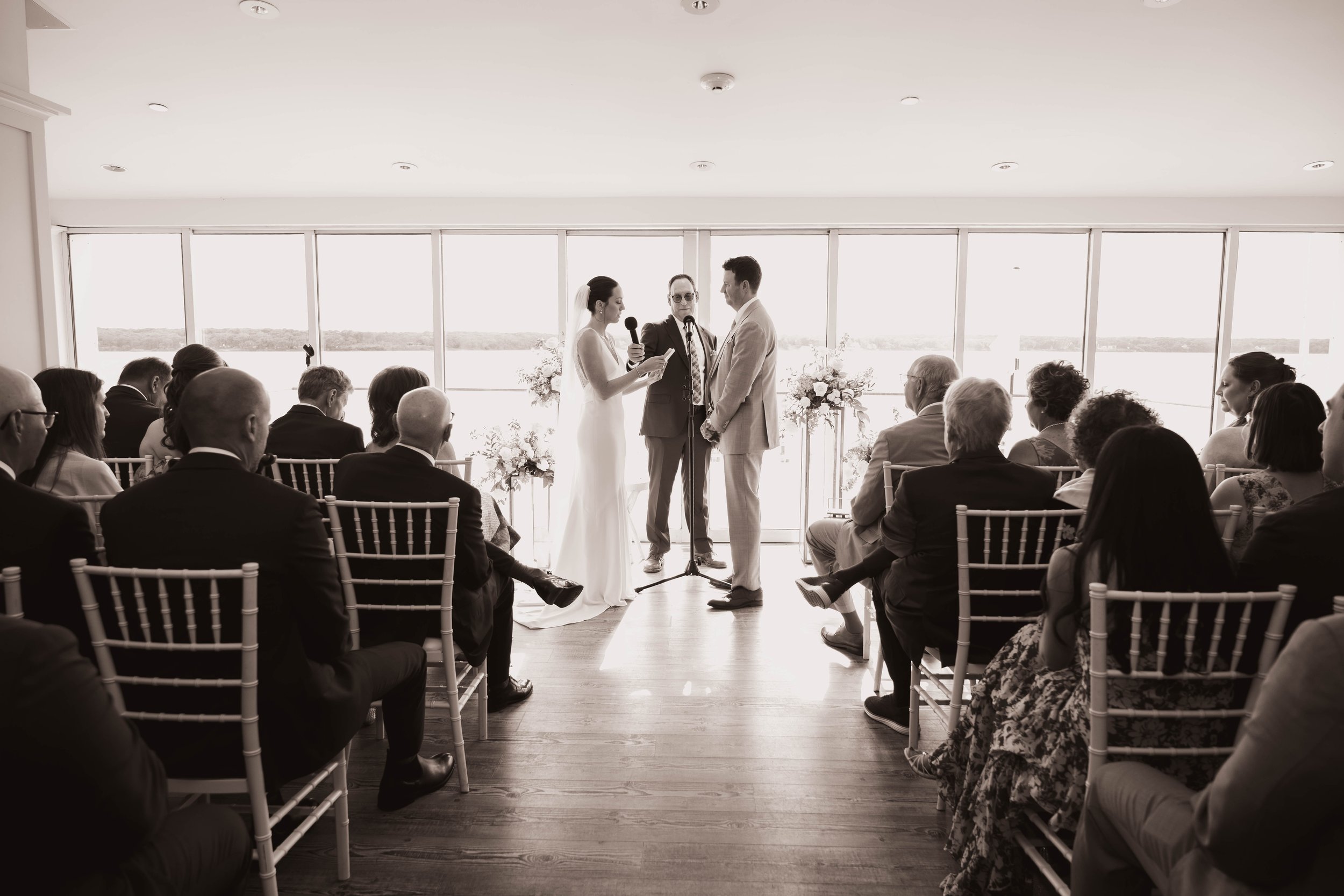 Wedding ceremony in East Hampton
