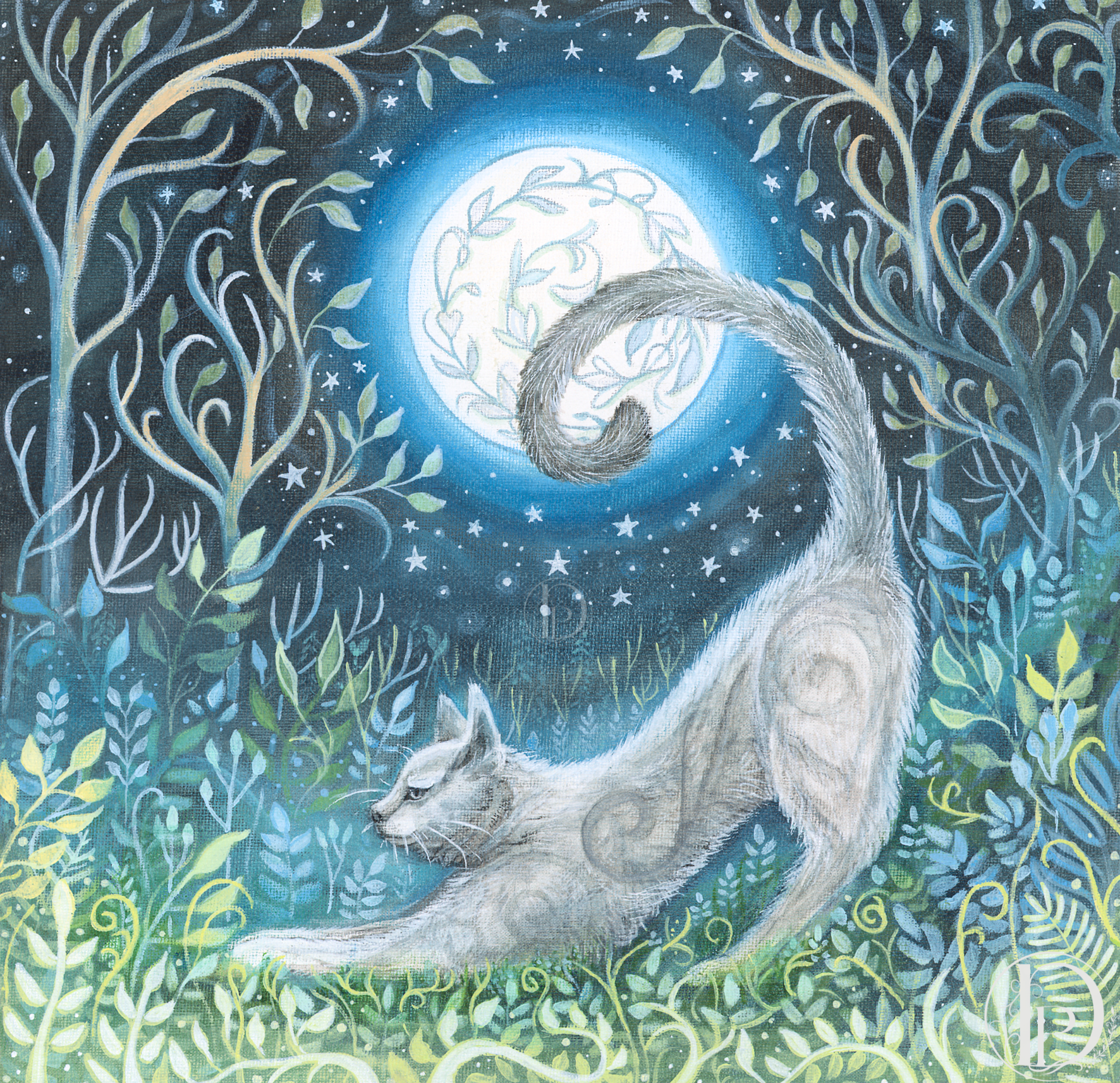 Purrfect Moonrise - Art Print