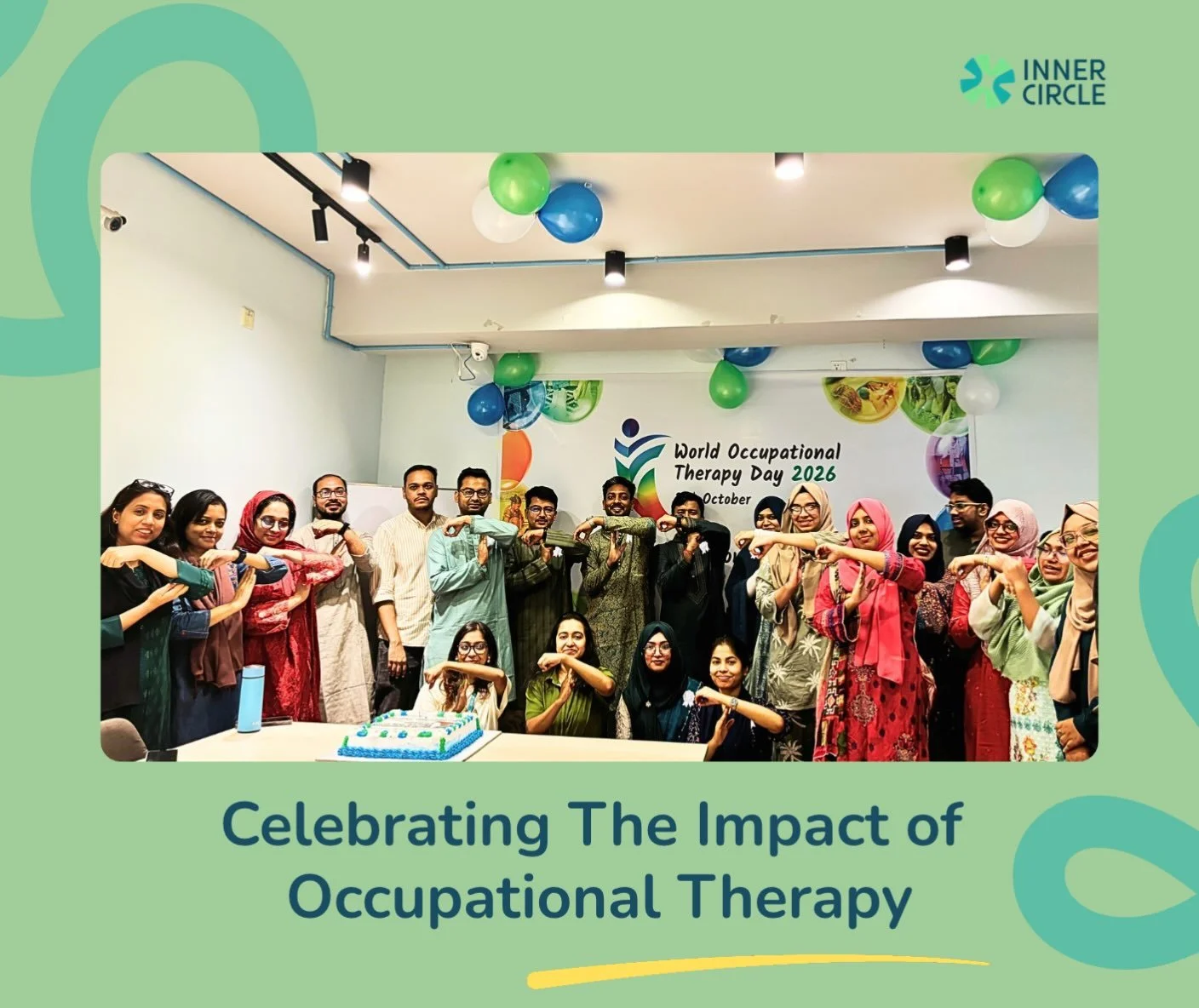 Happy World Occupational Therapy Day! 💙

At Inner Circle, we celebrated today with one core belief: Participation Matters. Whether it&rsquo;s learning to hold a pencil, play with peers, or navigate daily routines, our team ensures every child can ac