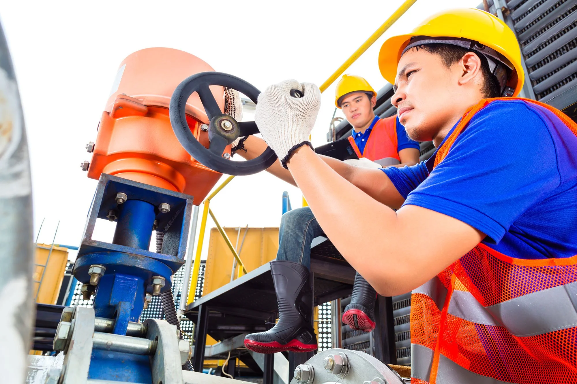 Utility workers