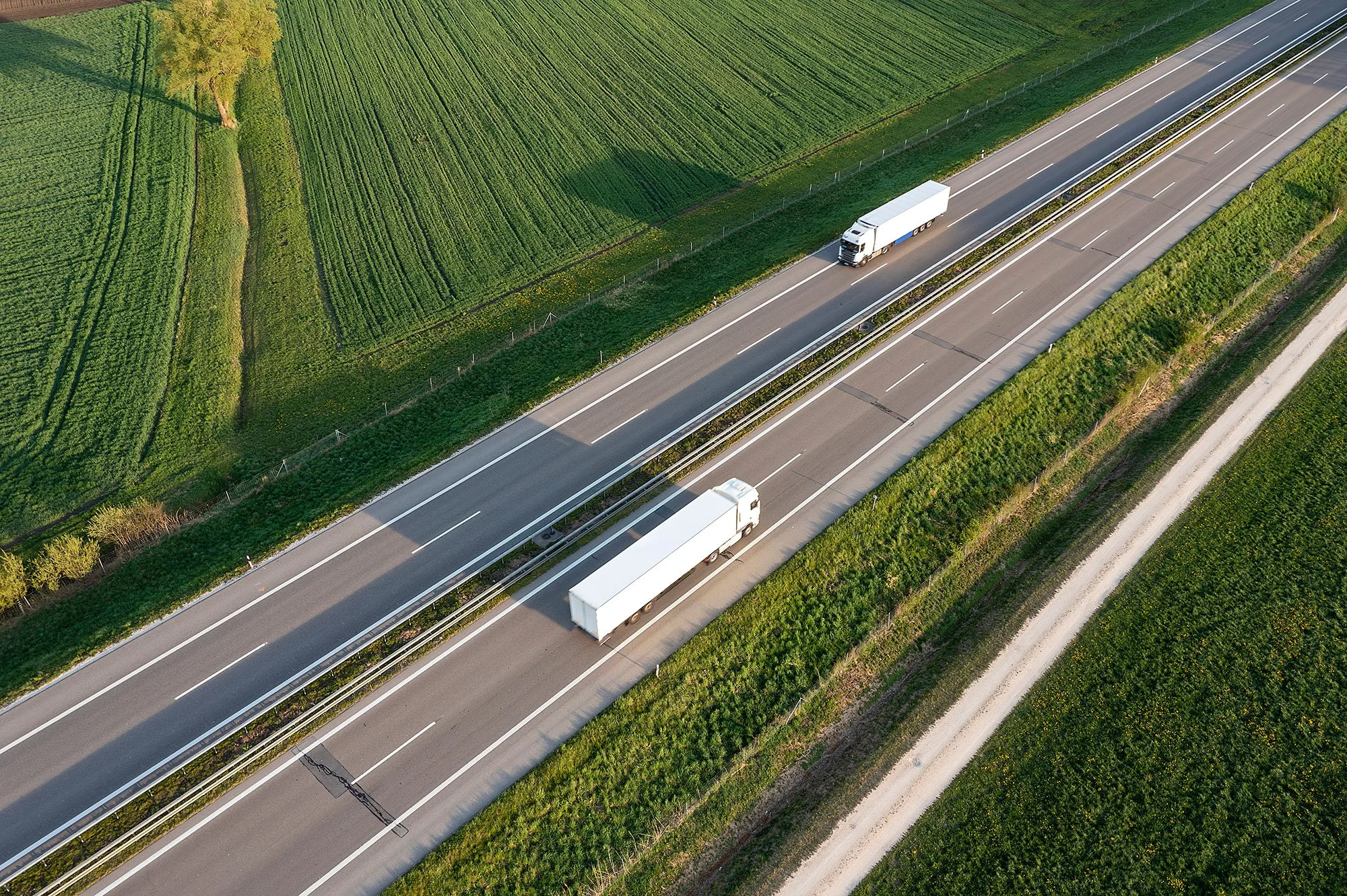Truck traffic on highway