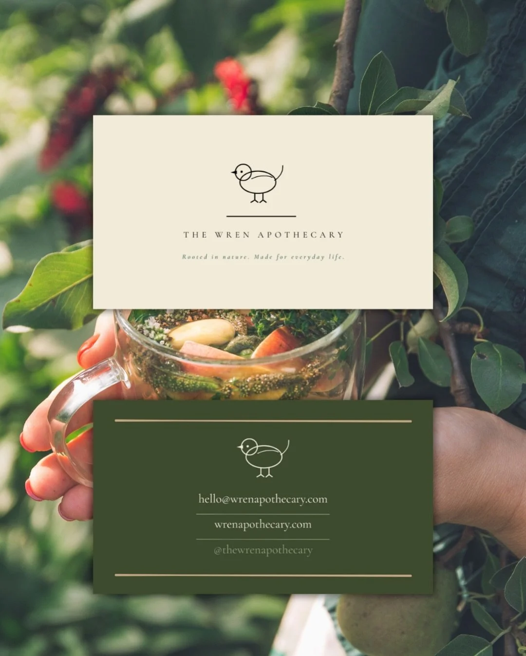 The Wren Apothecary - the brand world 💚

From packaging to the unboxing moment, every detail was designed to feel as intentional as the products inside.

Herbal tea pouches, supplement jars, tincture bottles, a mailing gift box, tote bag and busines