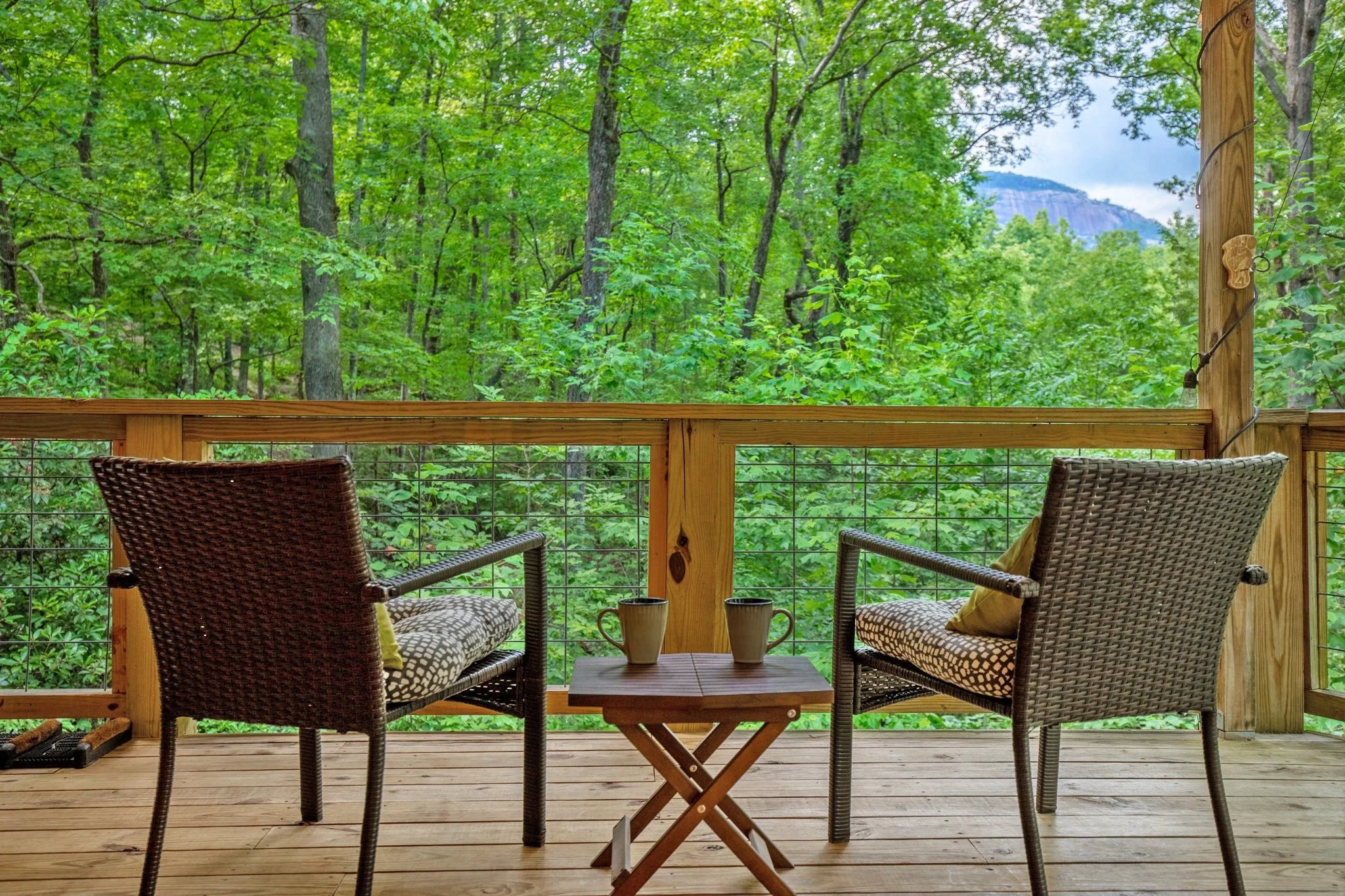 Morning coffee with Mountain Views