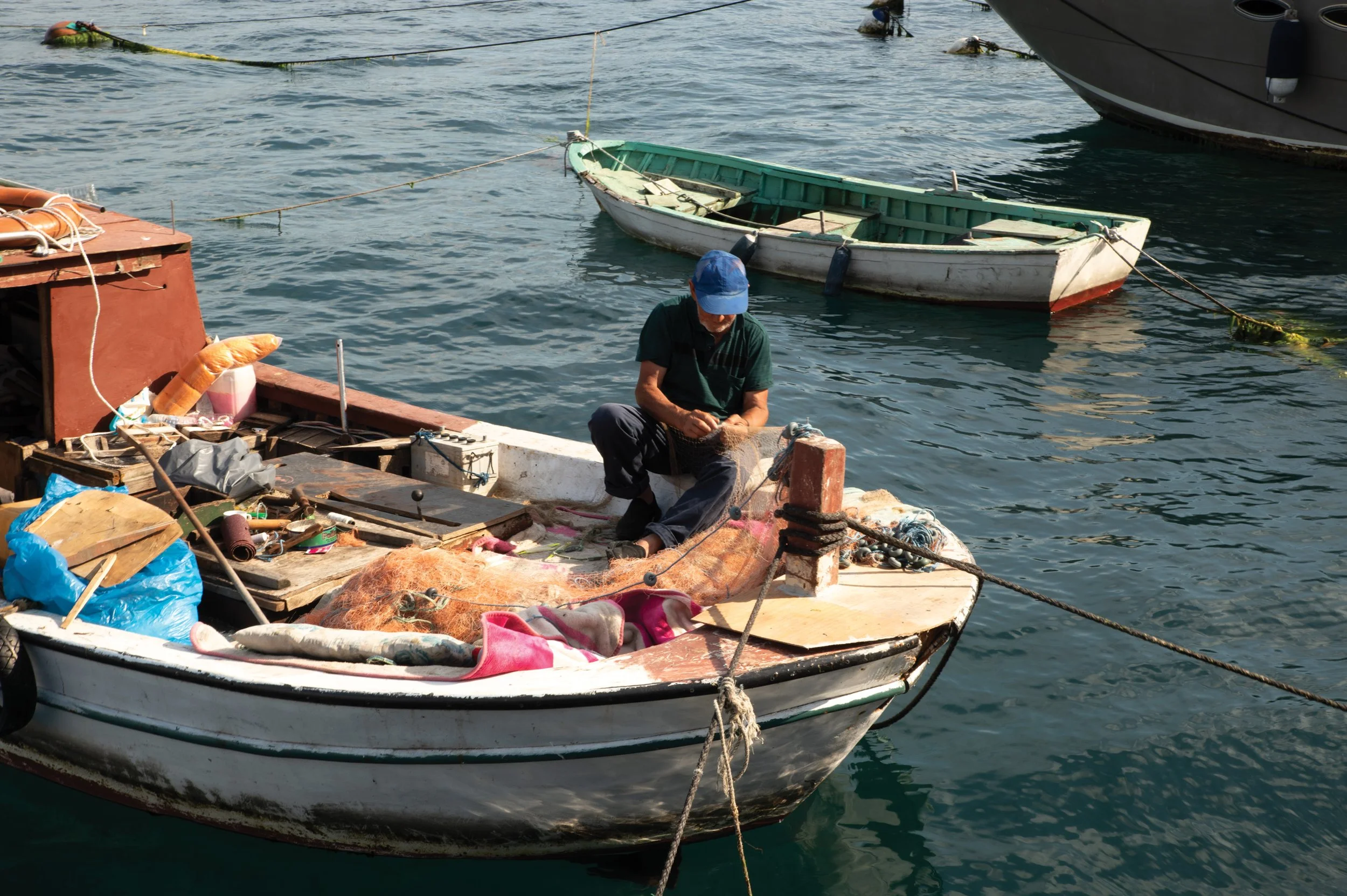 Fisherman in Moda area of Istanbul