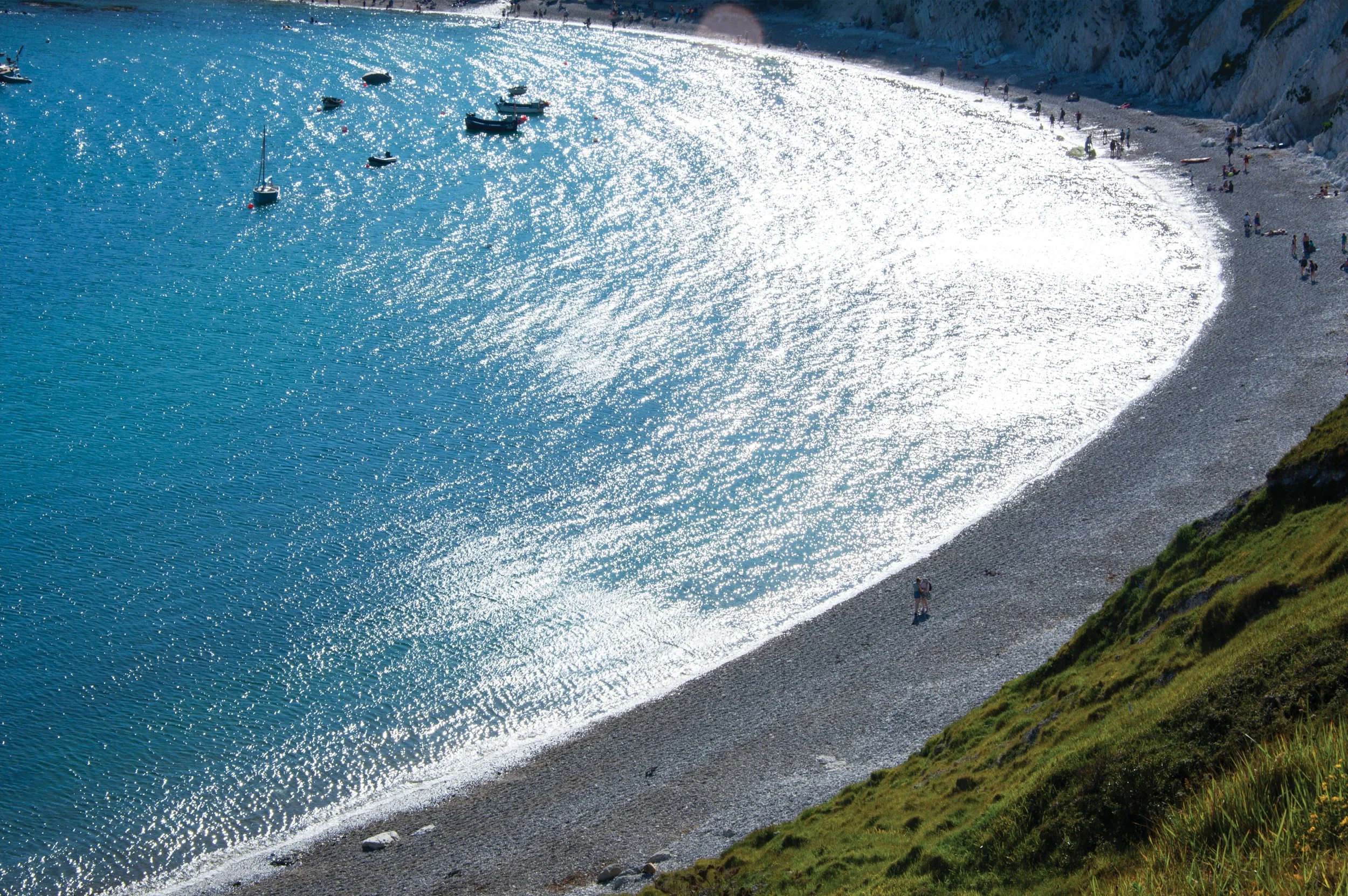 Natural form and colour at Lulworth Cove, Dorset.