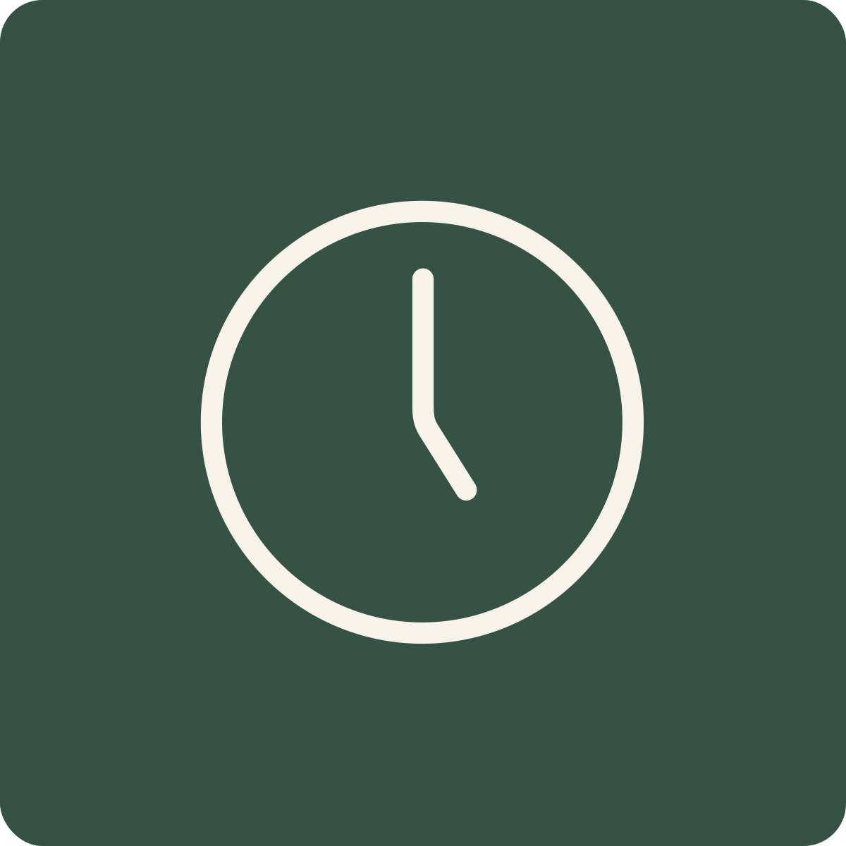 Clock showing 4:00.