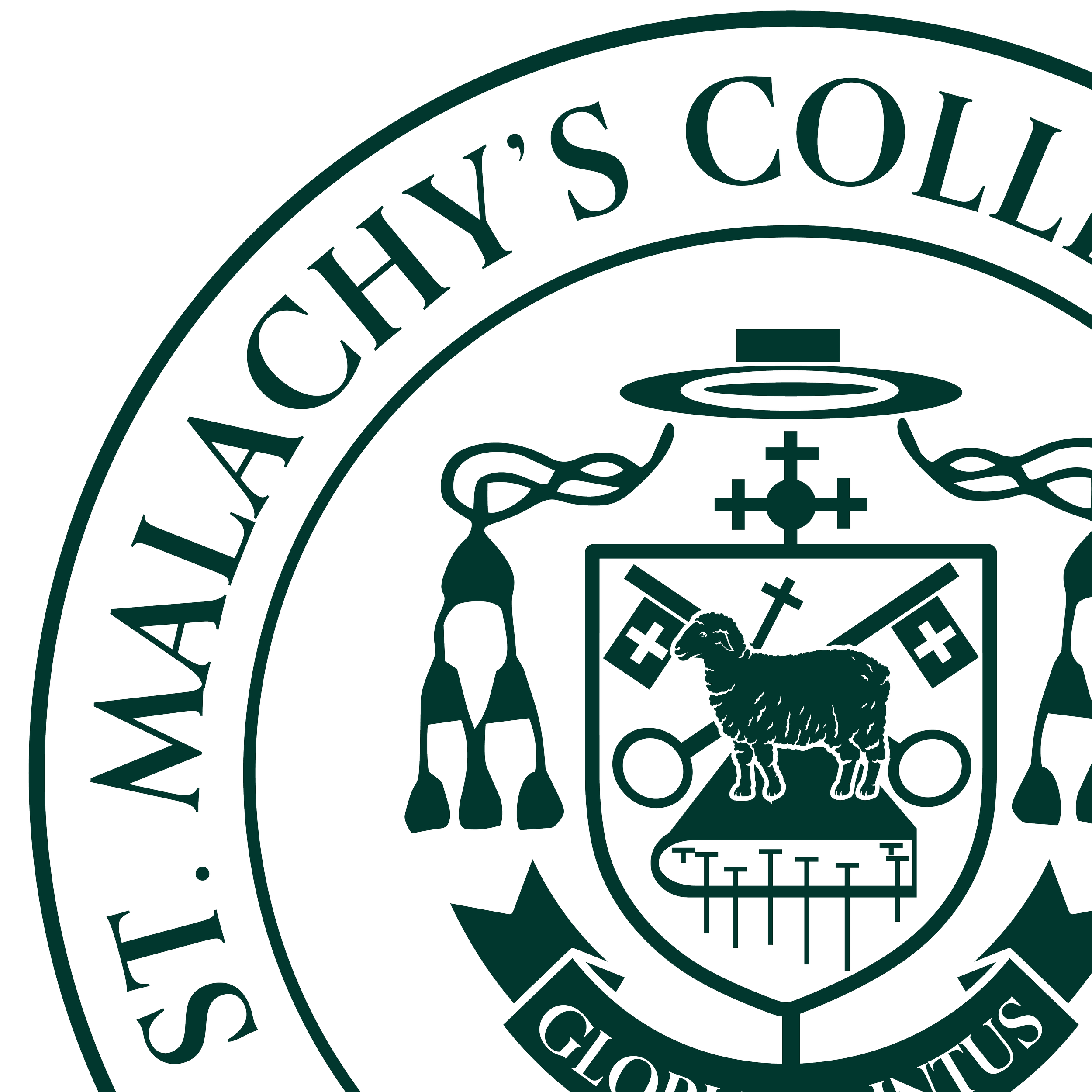 St Malachy's College Crest in Green