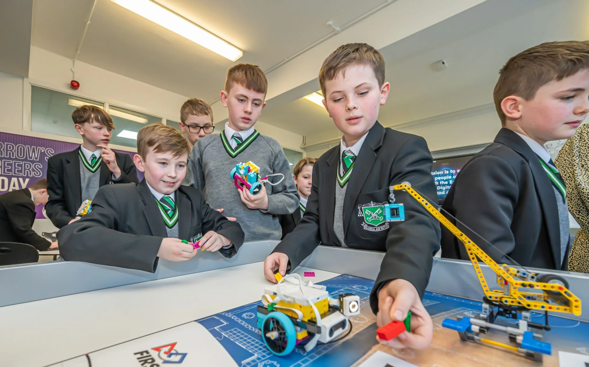 Year 8 and Year 9 Students from St. Malachy's College learn Robotics