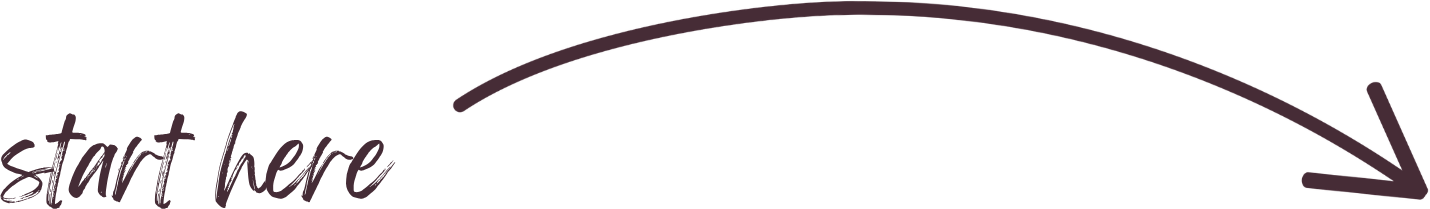 A diagram with handwritten style text and arrows indicating a process that starts at the label 'start here' on the left.