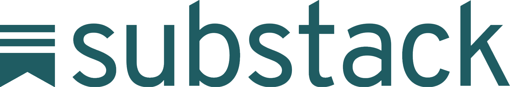 Substack logo with stylized letter S and horizontal lines to the left.