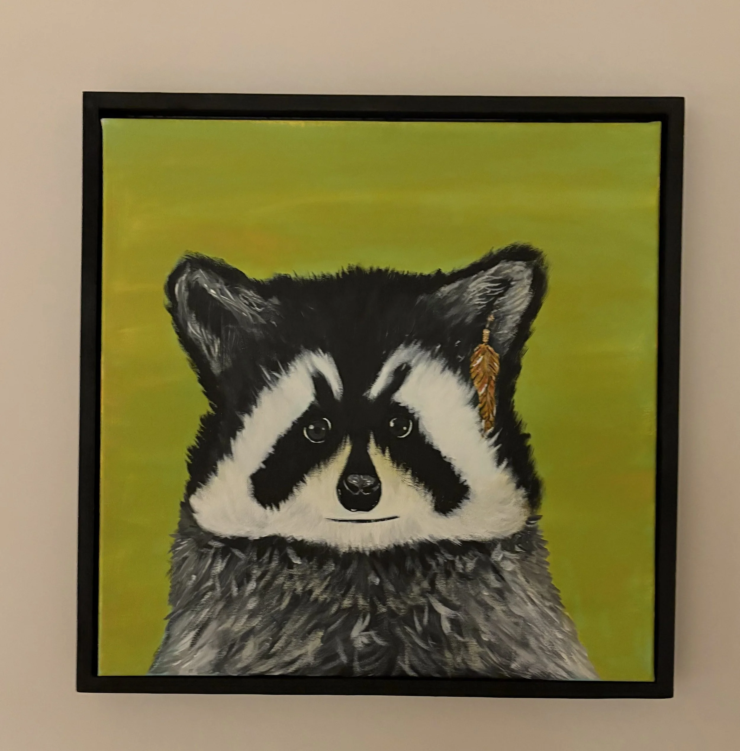‘Raccoon with earring’ - Original