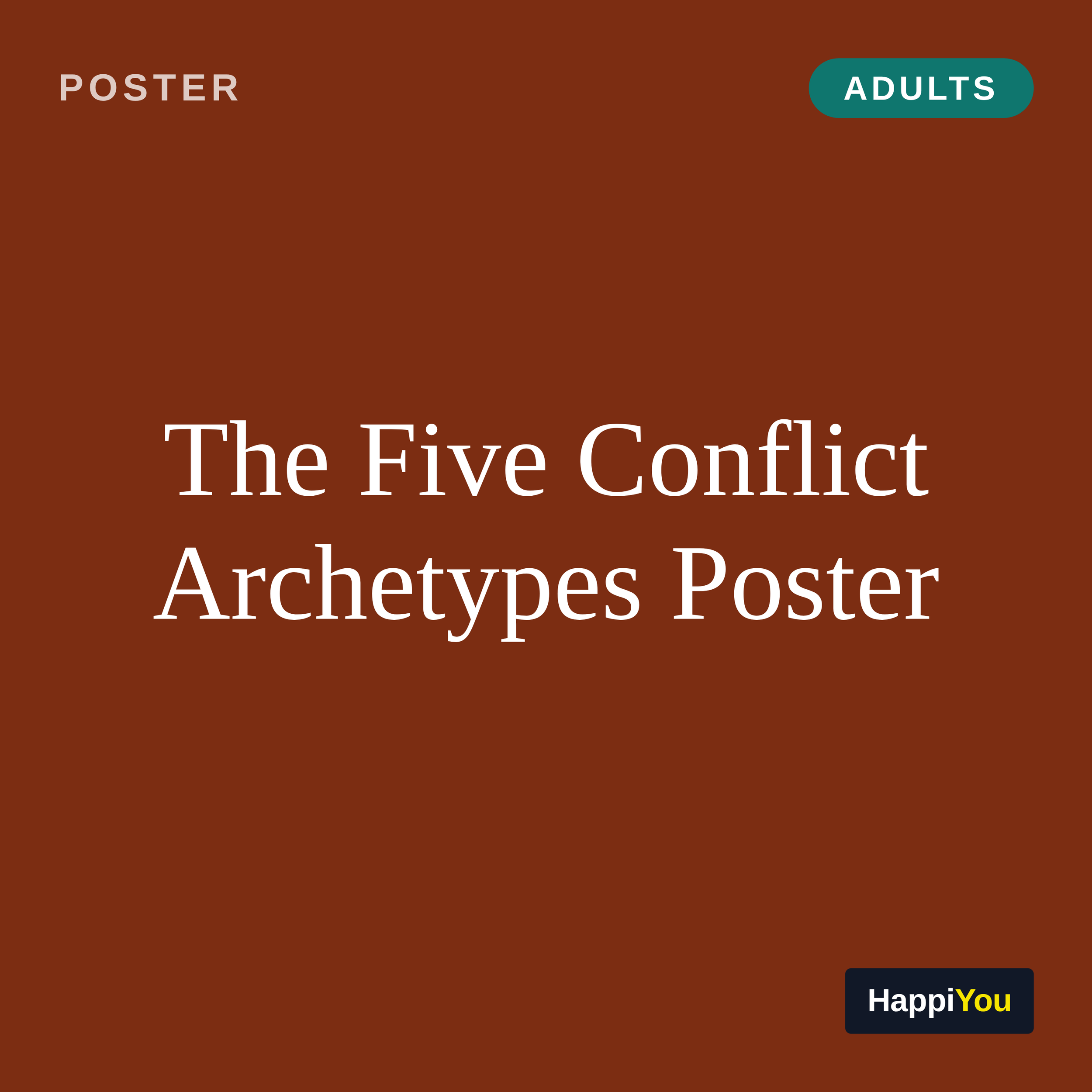 The Five Conflict Archetypes Poster