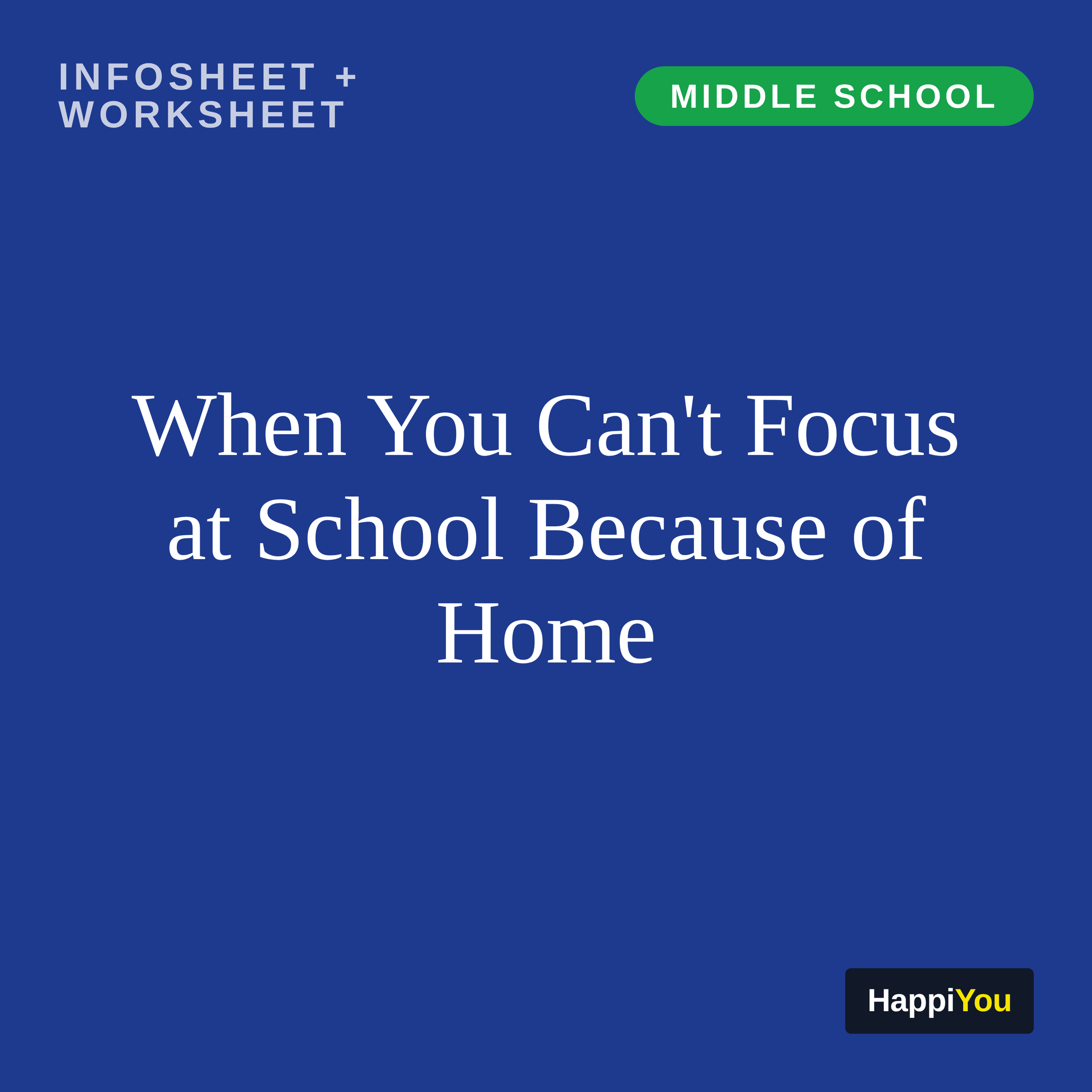 When You Can't Focus at School Because of Home