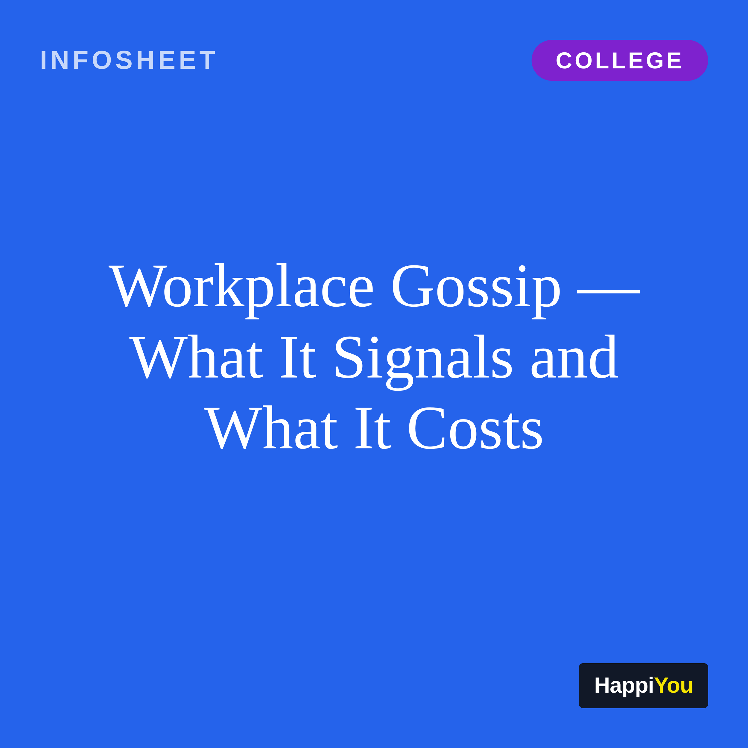 Workplace Gossip