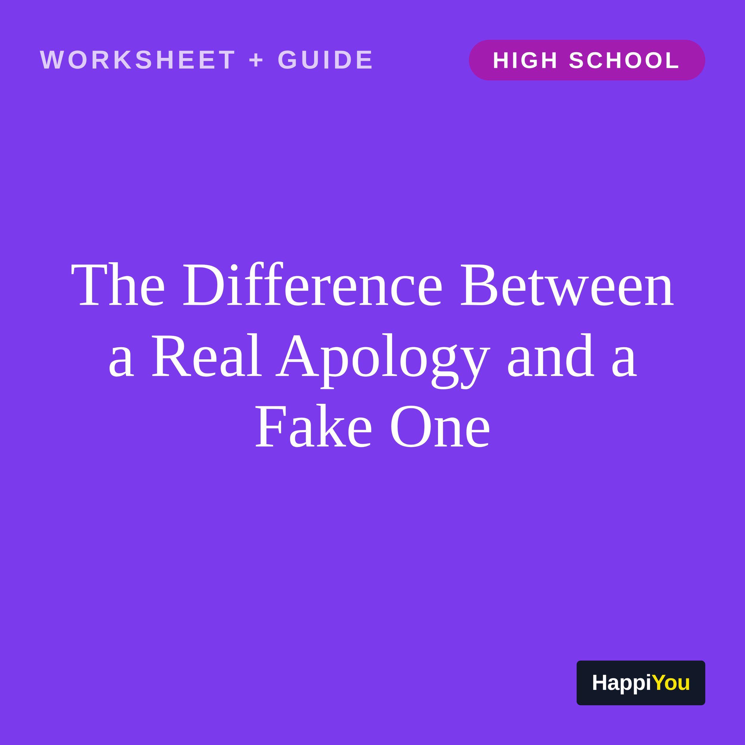 The Difference Between a Real Apology and a Fake One