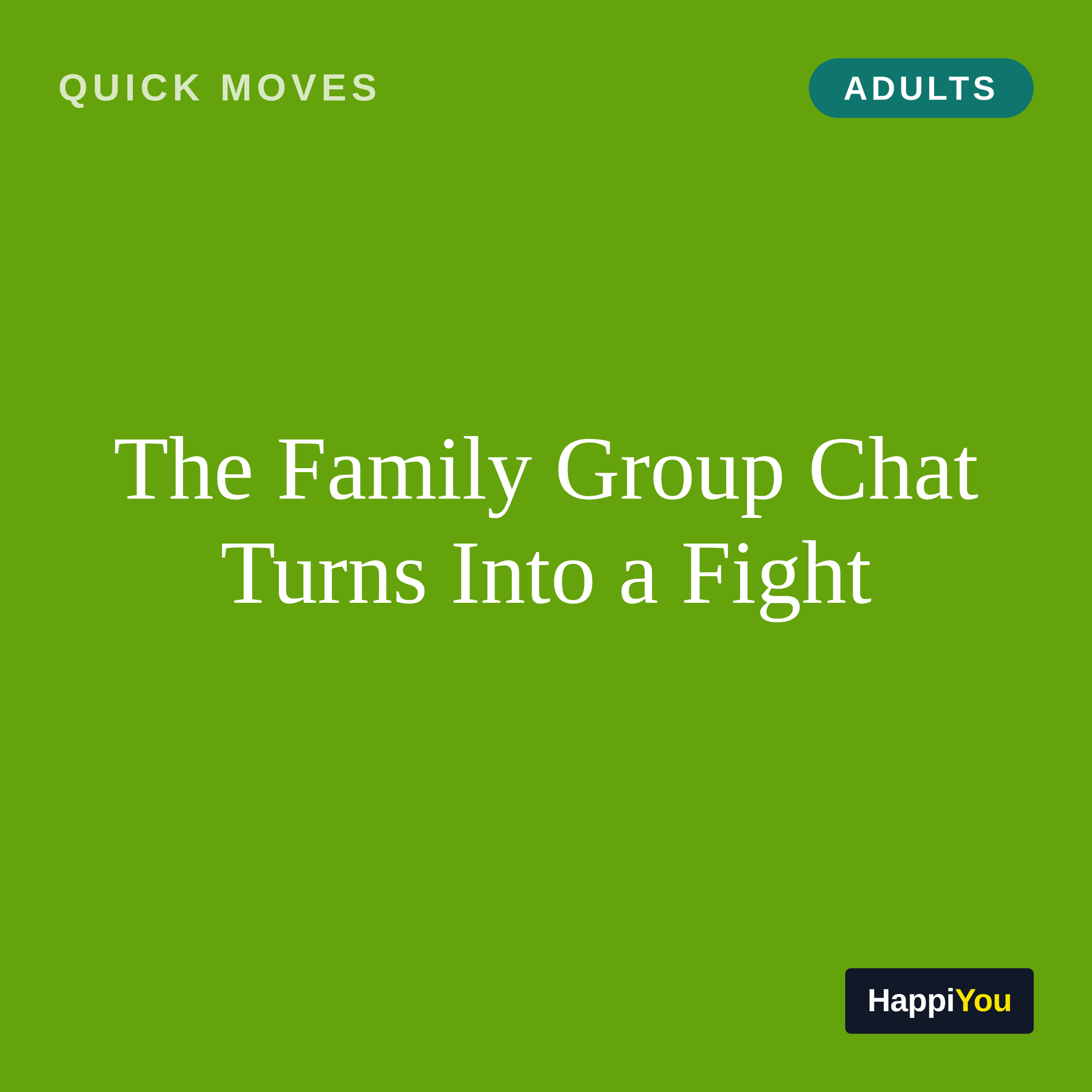 The Family Group Chat Turns into a Fight