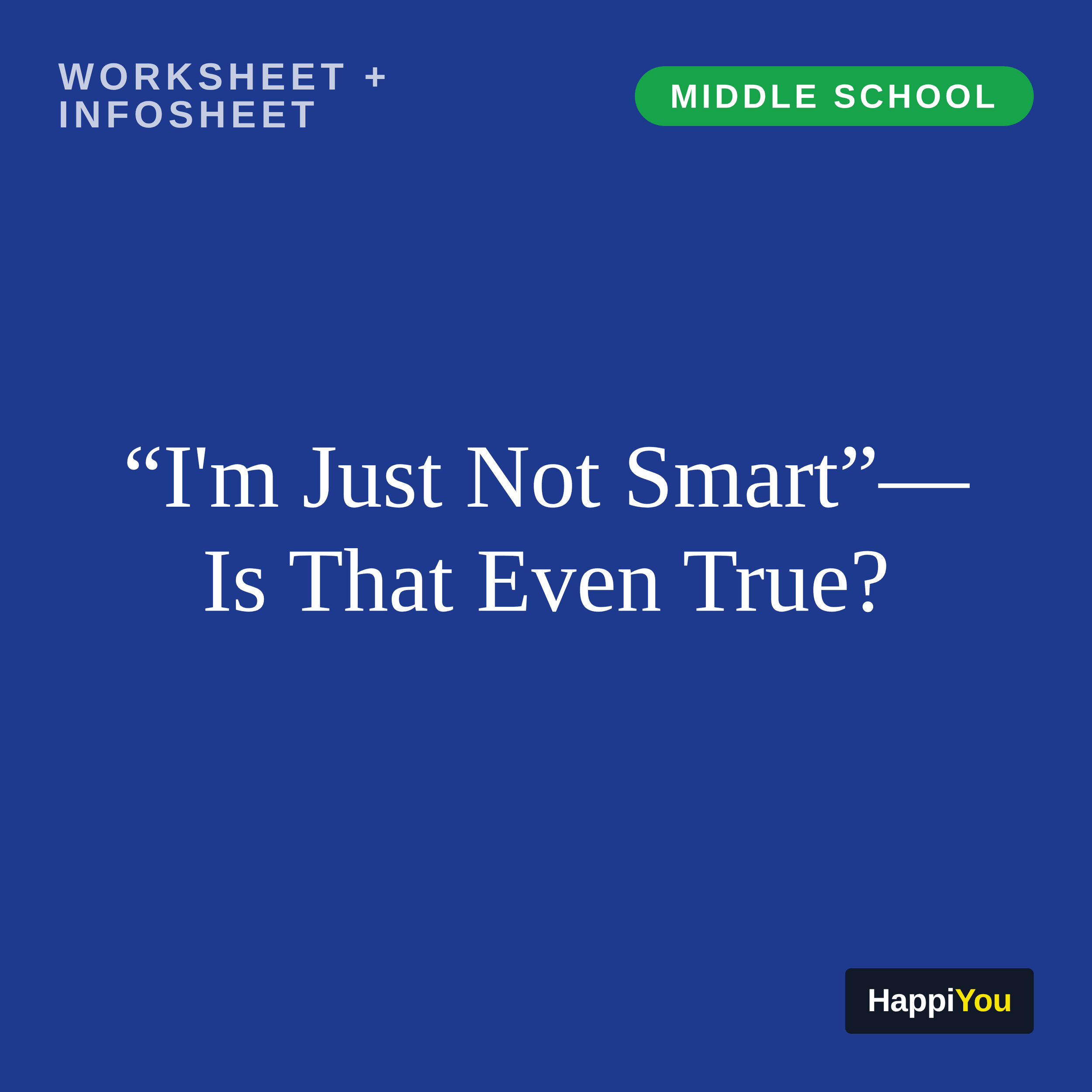 “I'm Just Not Smart”