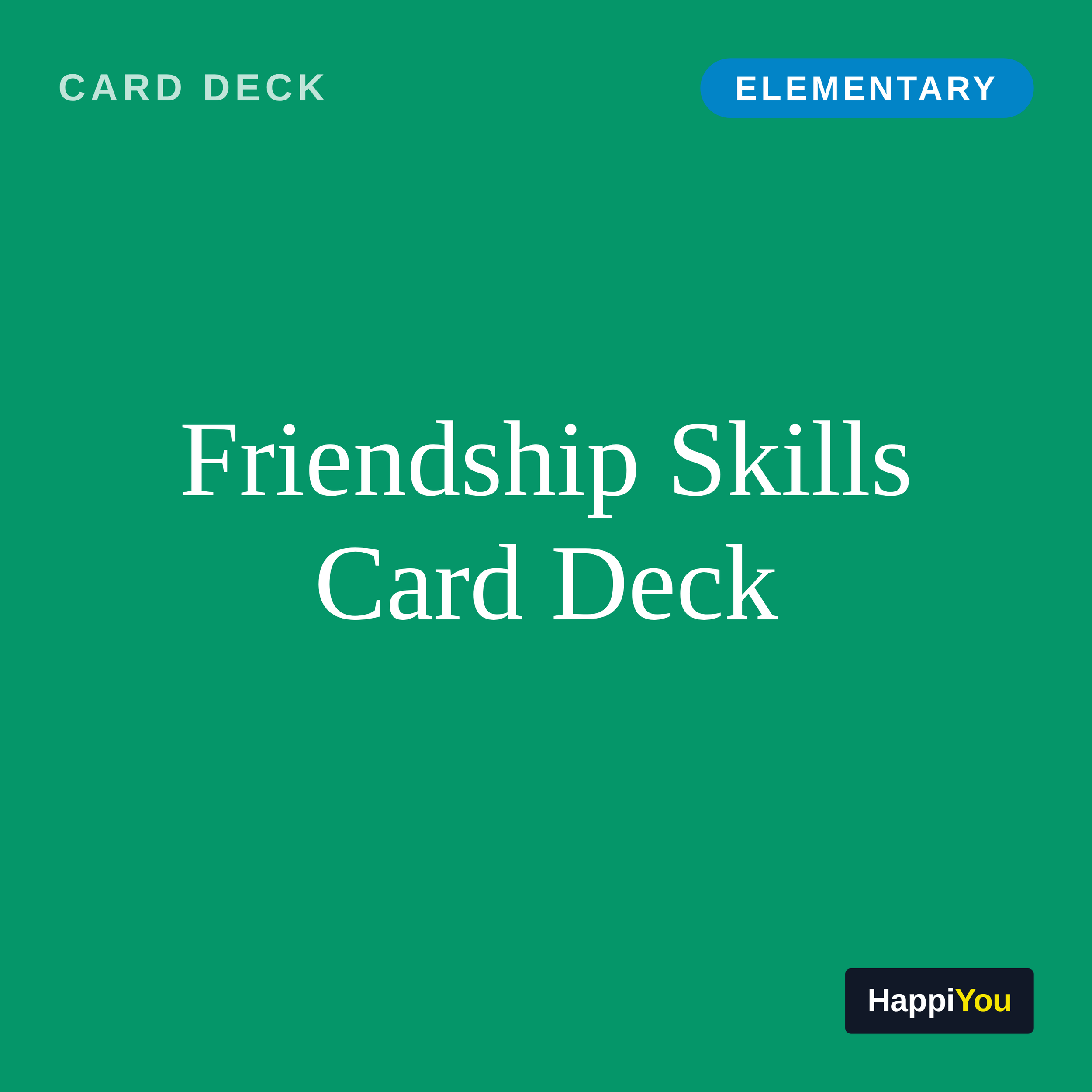 Friendship Skills Card Deck