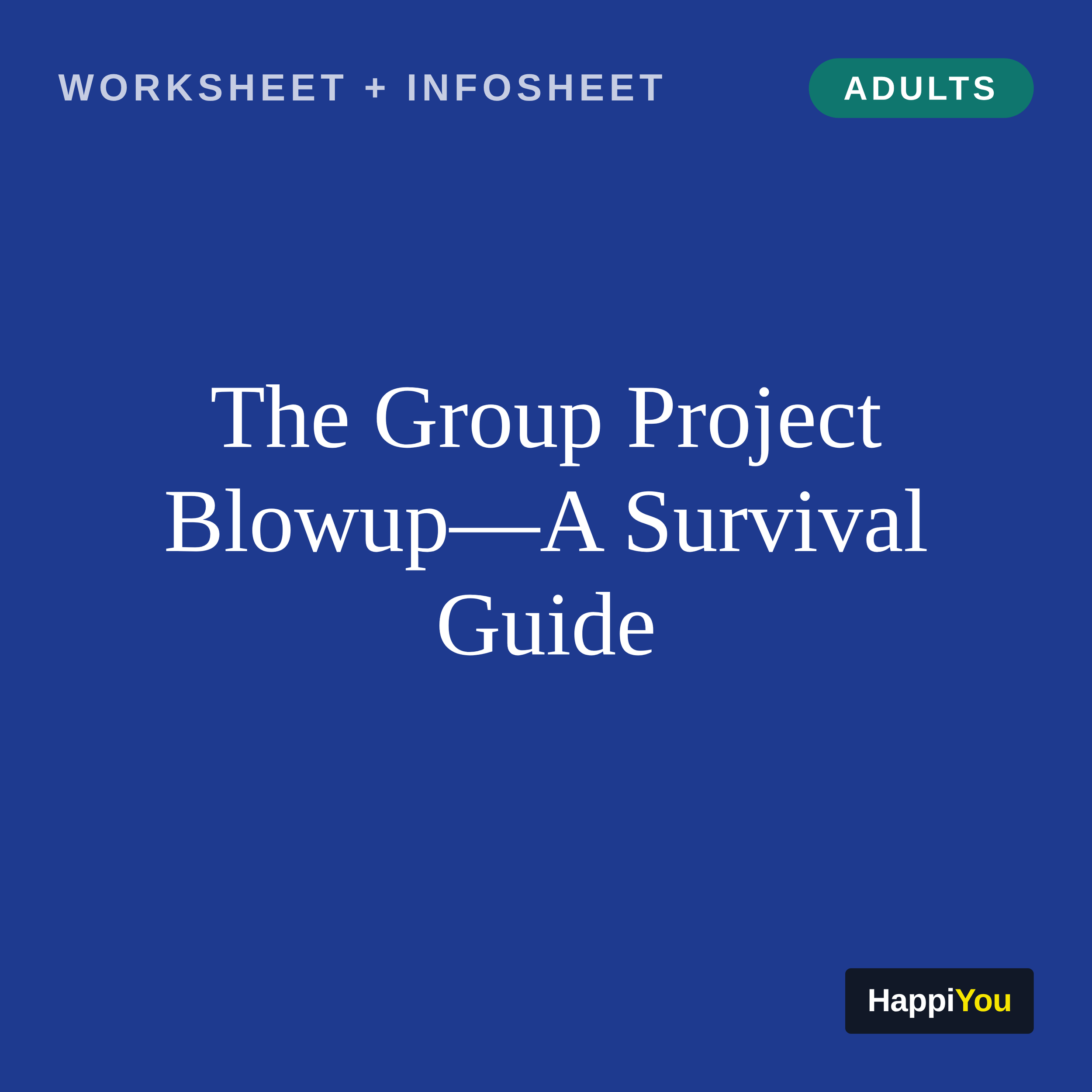 The Group Project Blowup