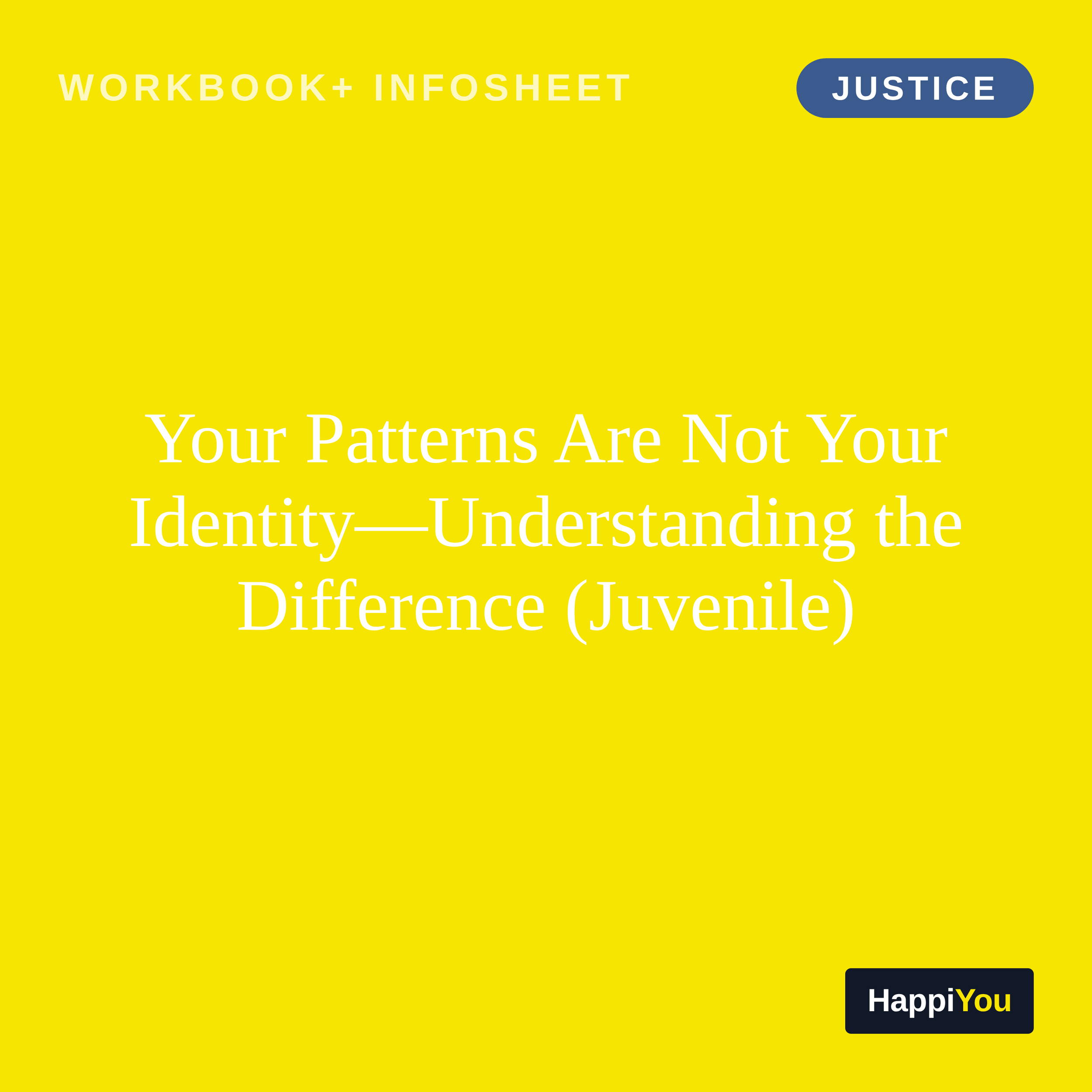 Your Patterns Are Not Your Identity