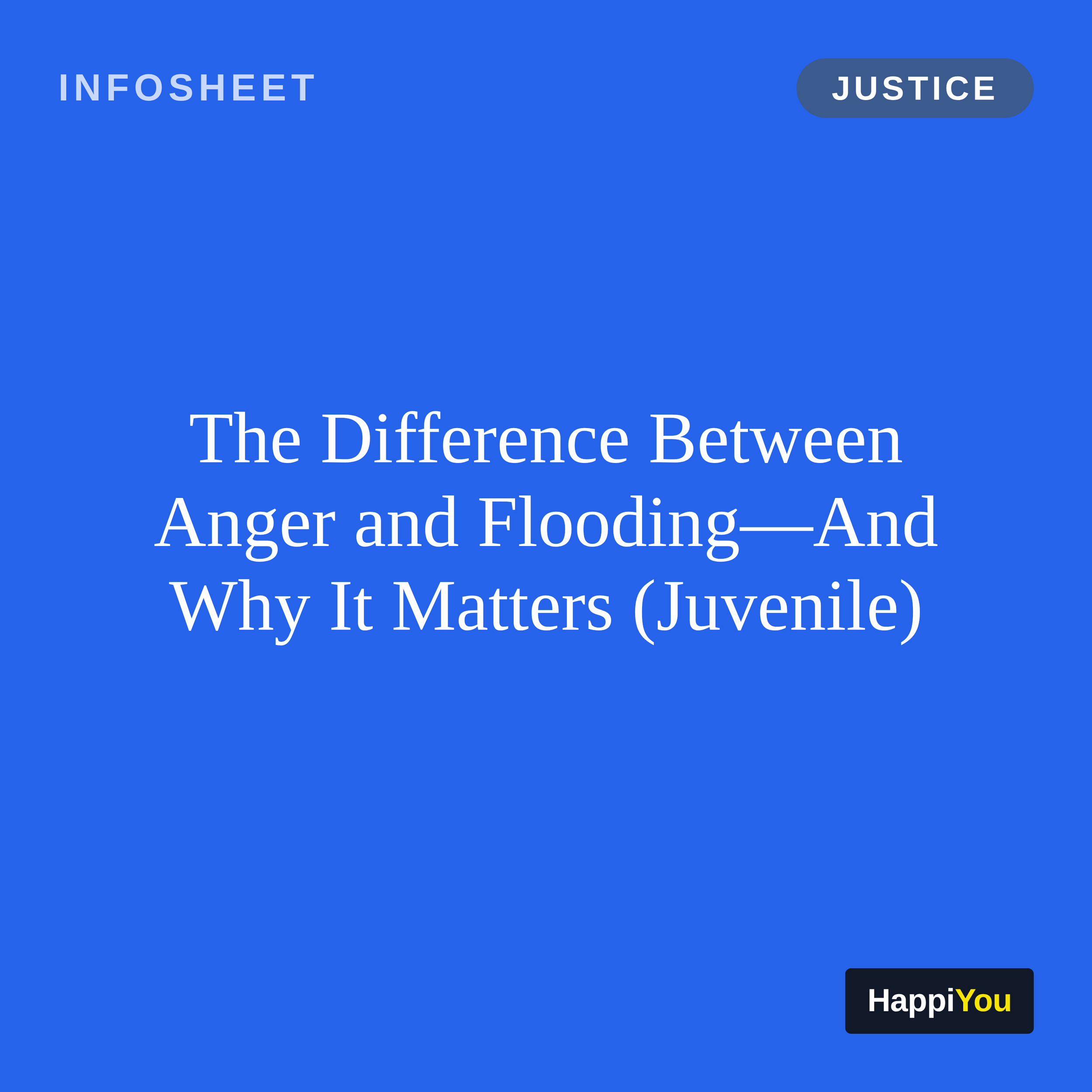 The Difference Between Anger and Flooding