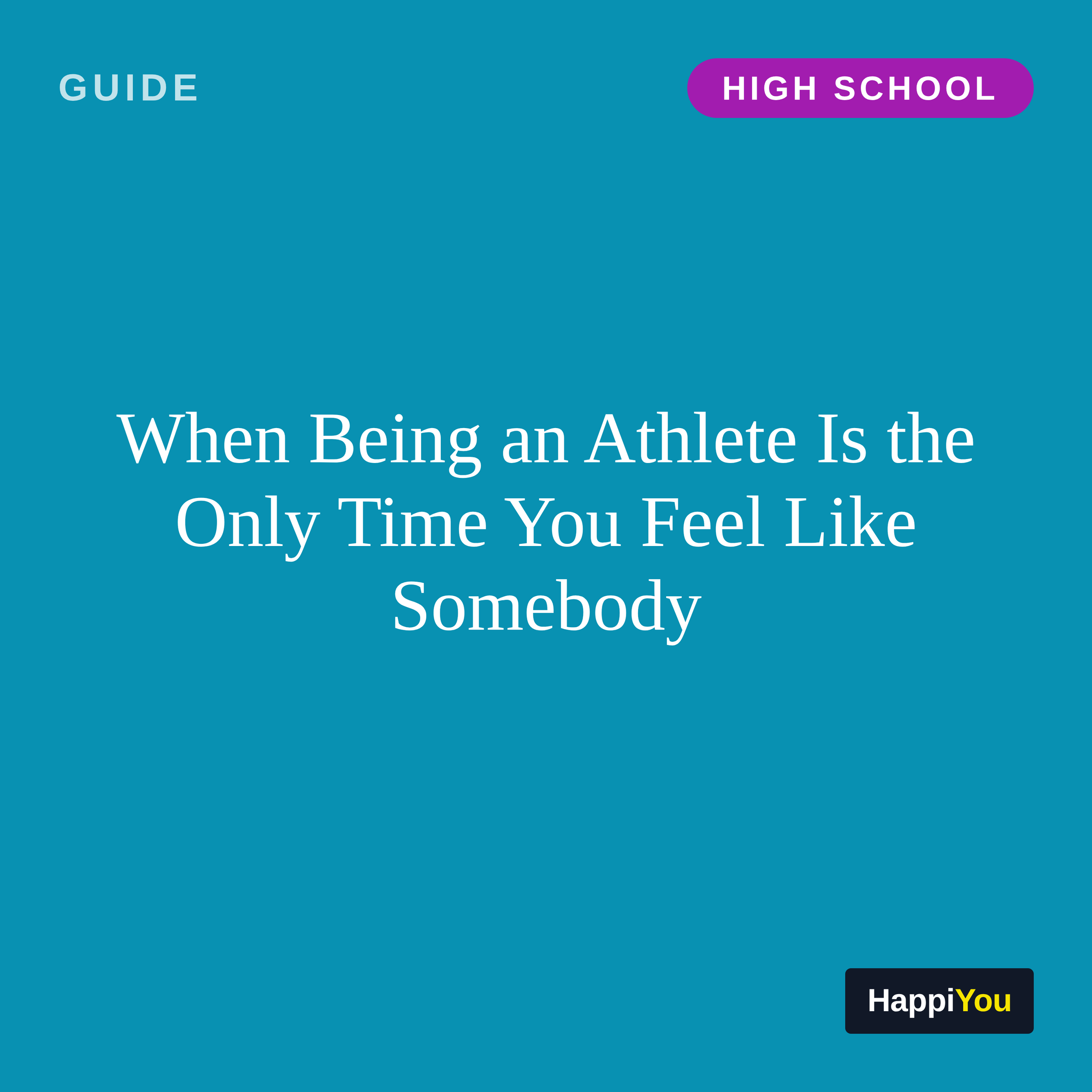 When Being an Athlete Is the Only Time You Feel Like Somebody