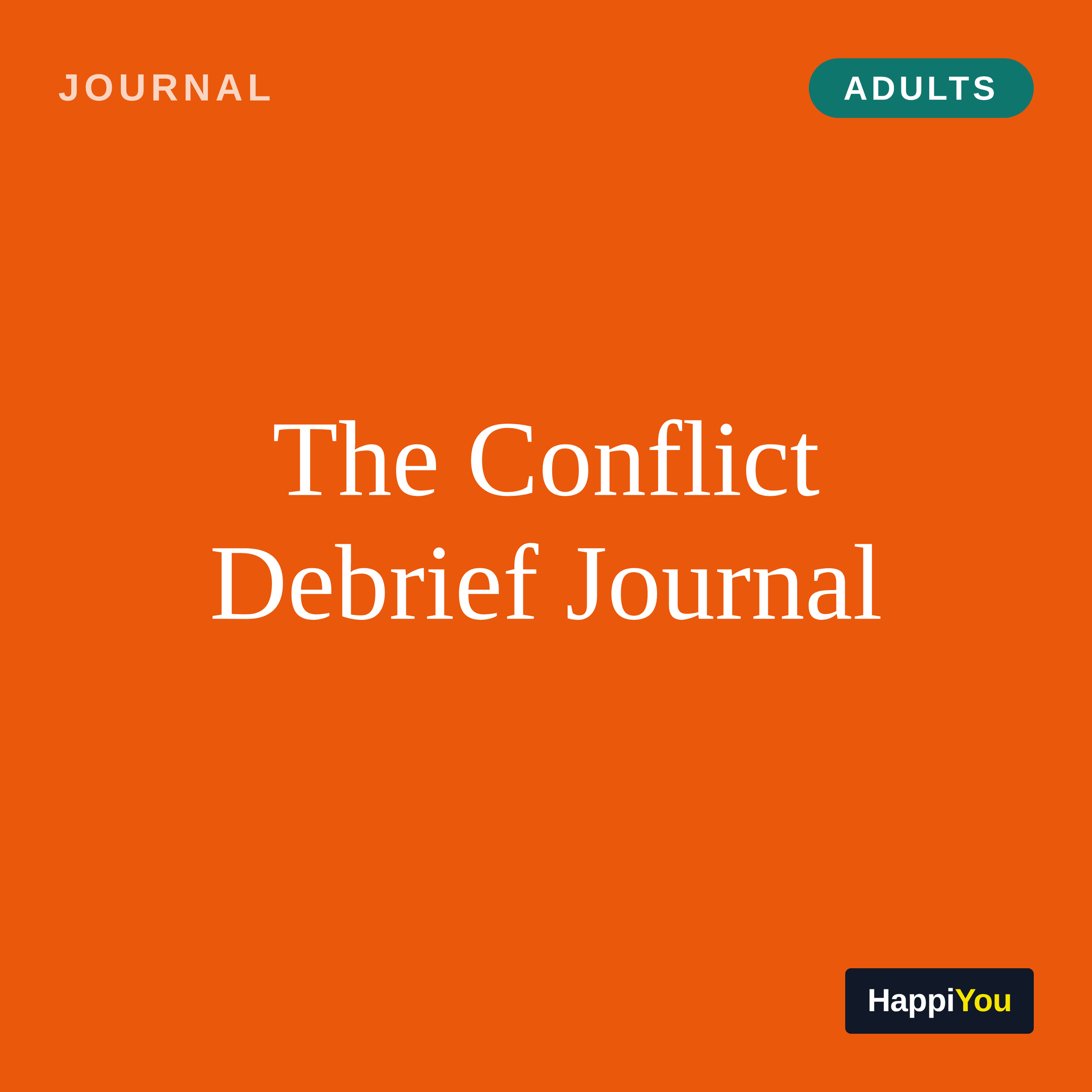 The Conflict Debrief Journal