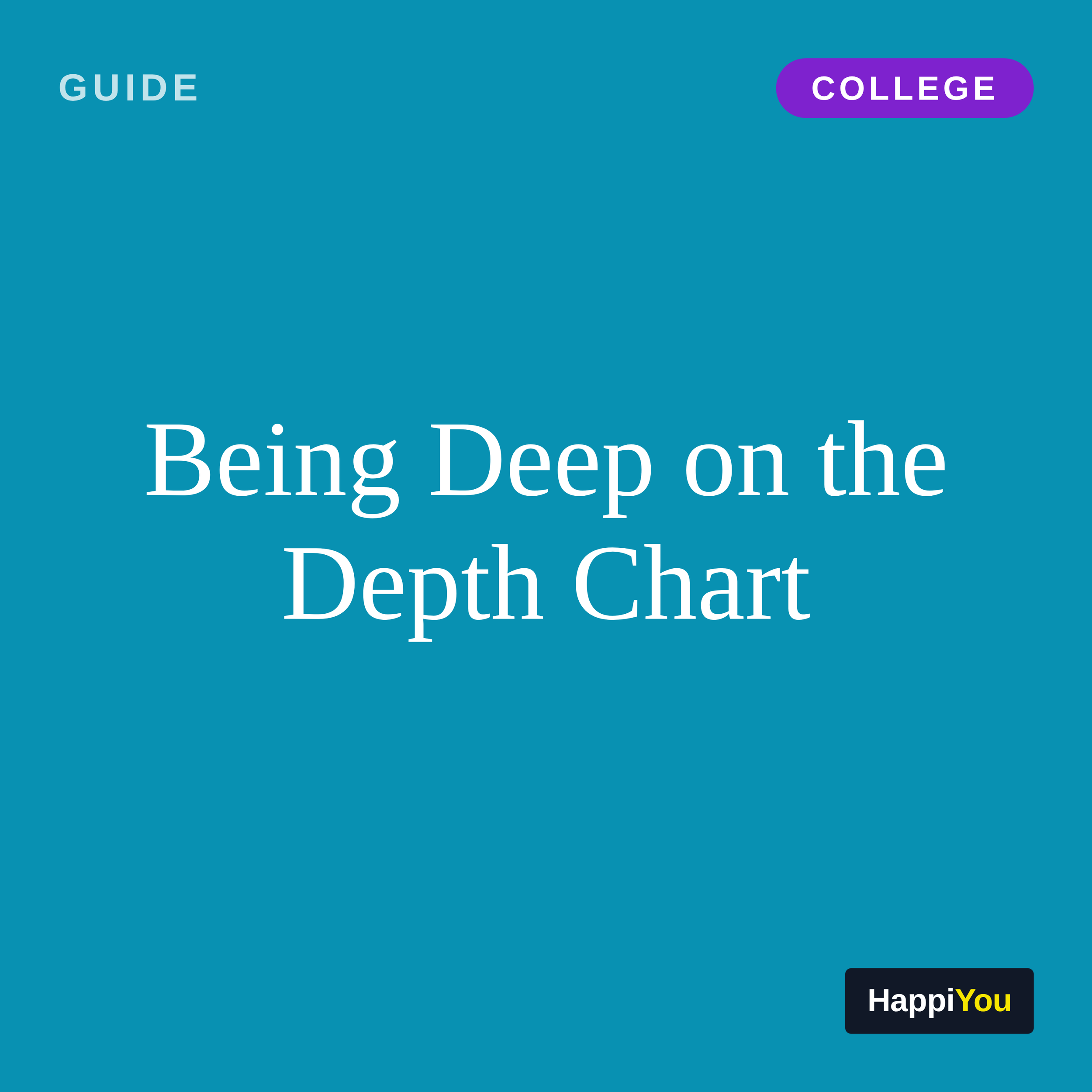 Being Deep on the Depth Chart