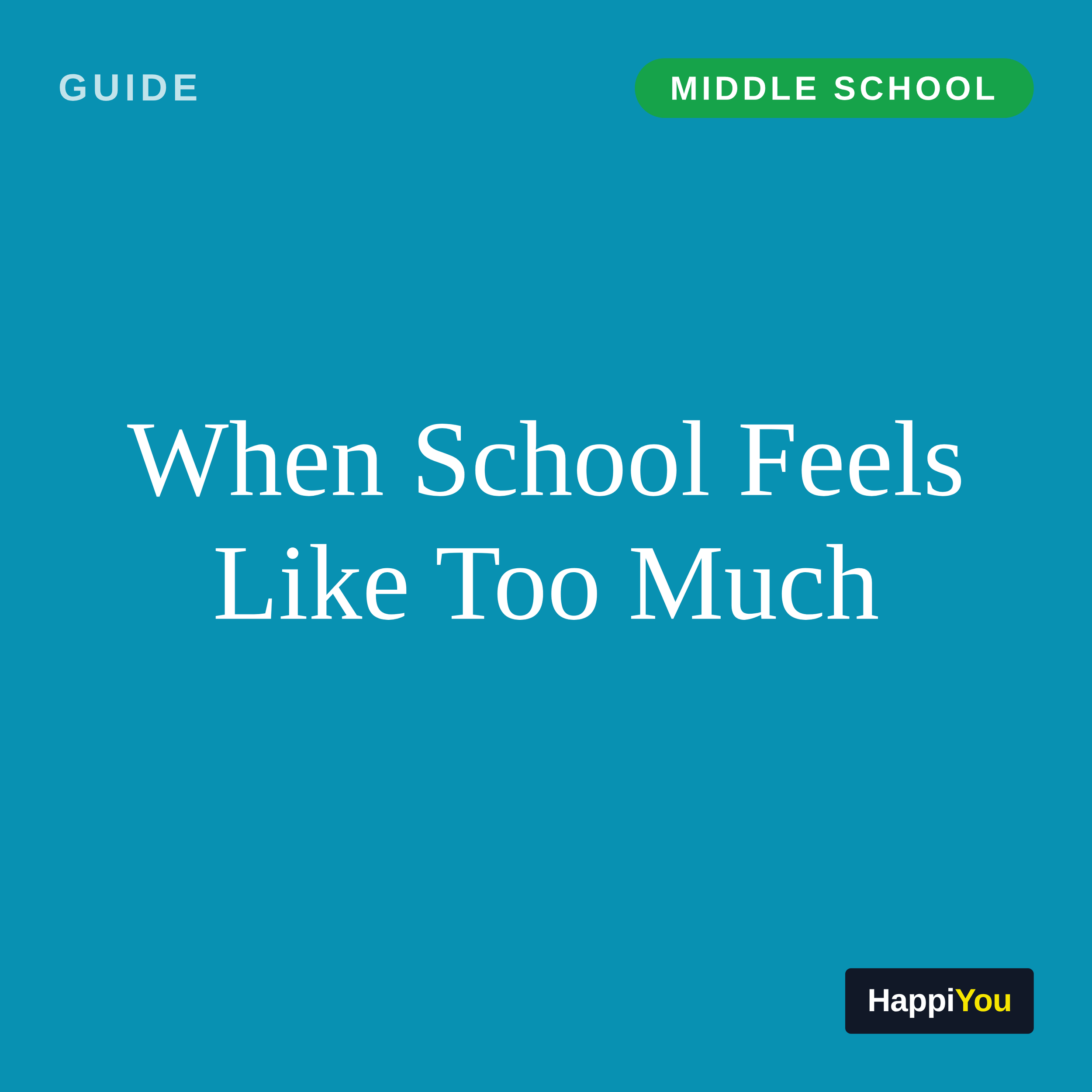 When School Feels Like Too Much